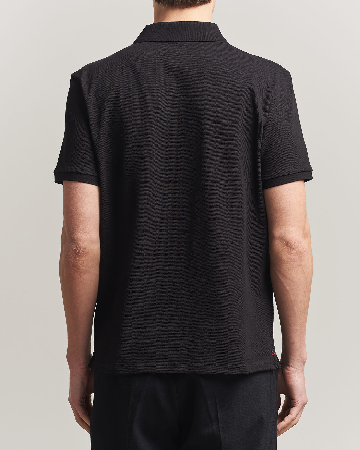 Mies | Pikeet | Moncler | Tricolore Logo Polo Black