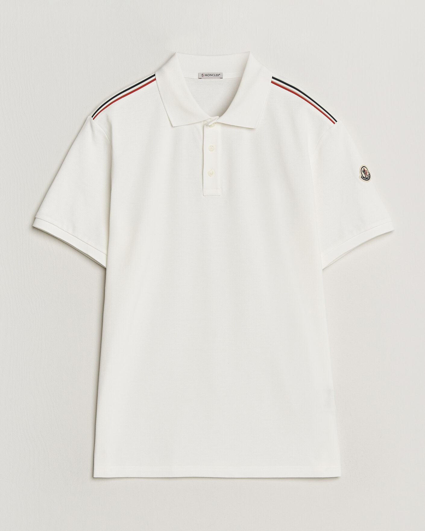 Mies | Pikeet | Moncler | Tricolore Shoulder Polo White