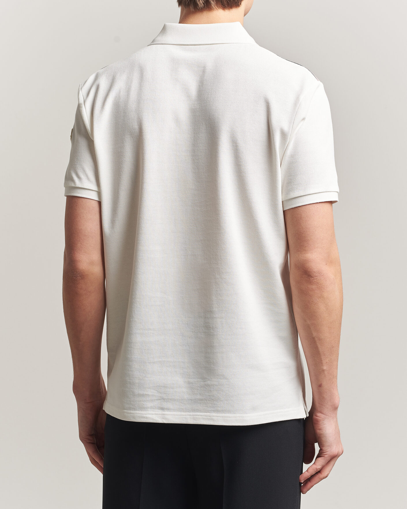 Mies | Pikeet | Moncler | Tricolore Shoulder Polo White