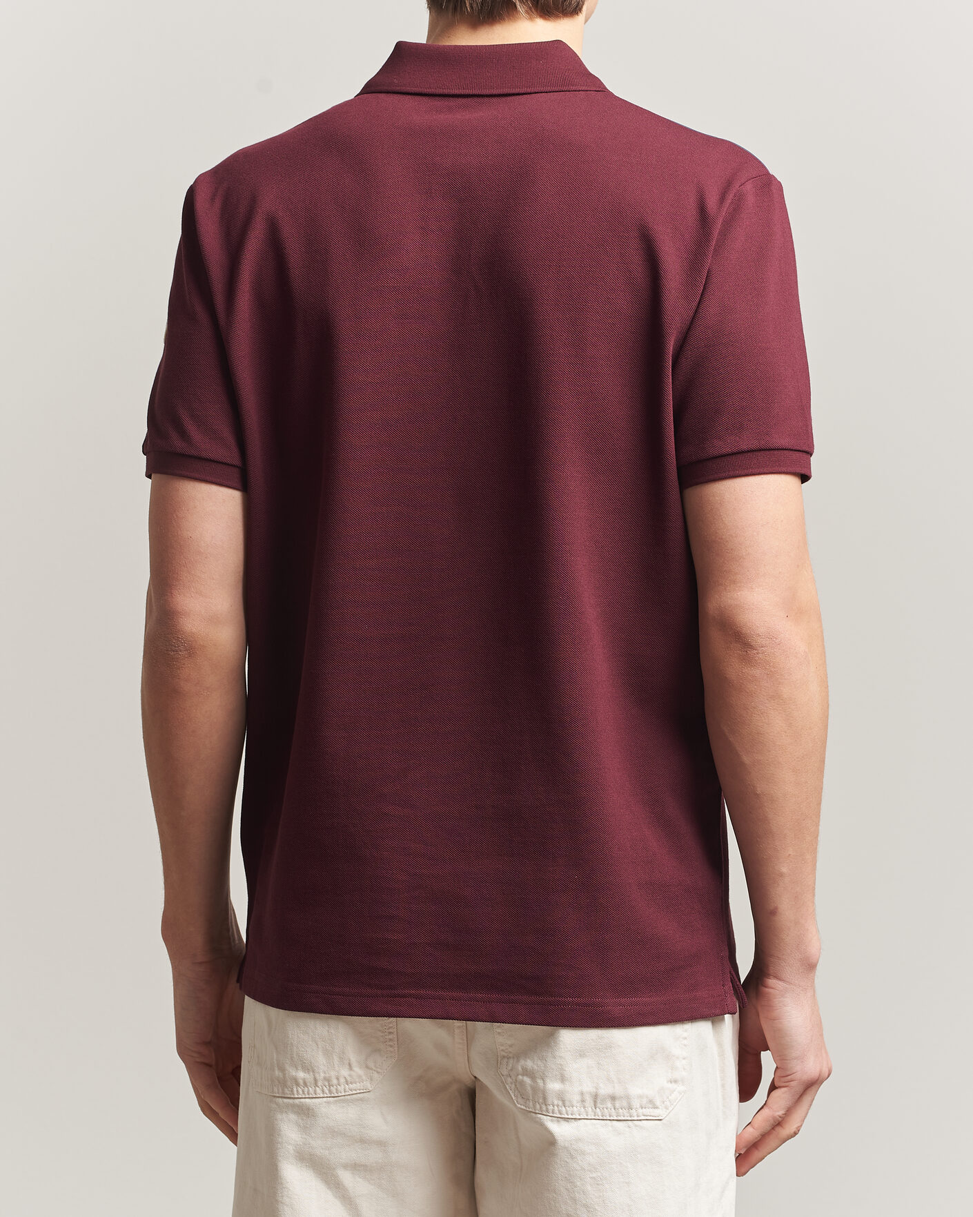 Mies | Pikeet | Moncler | Tricolore Shoulder Polo Burgundy