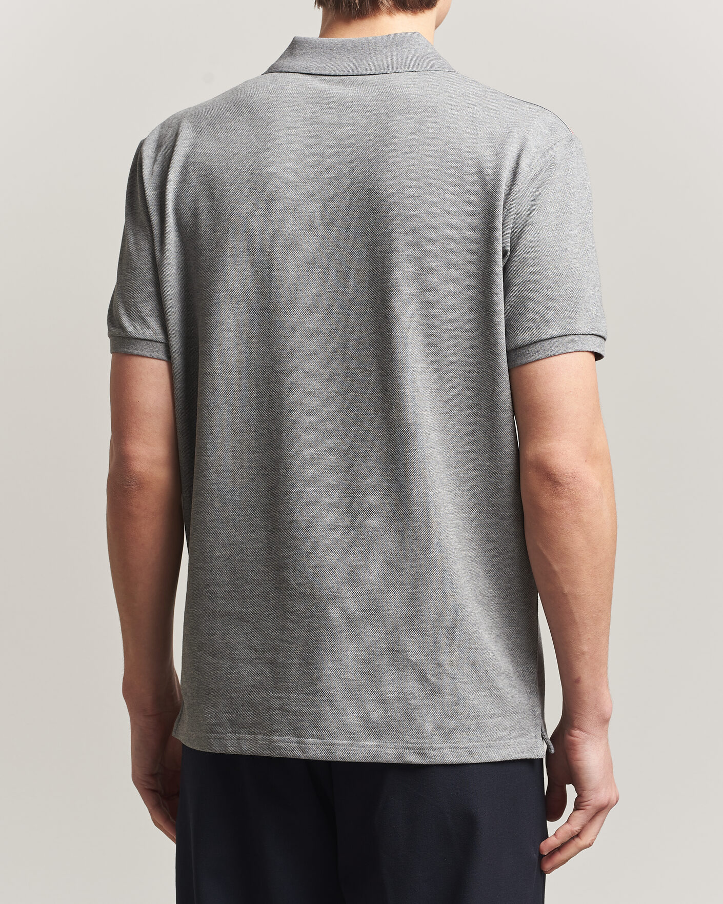 Mies | Pikeet | Moncler | Tricolore Shoulder Polo Light Grey