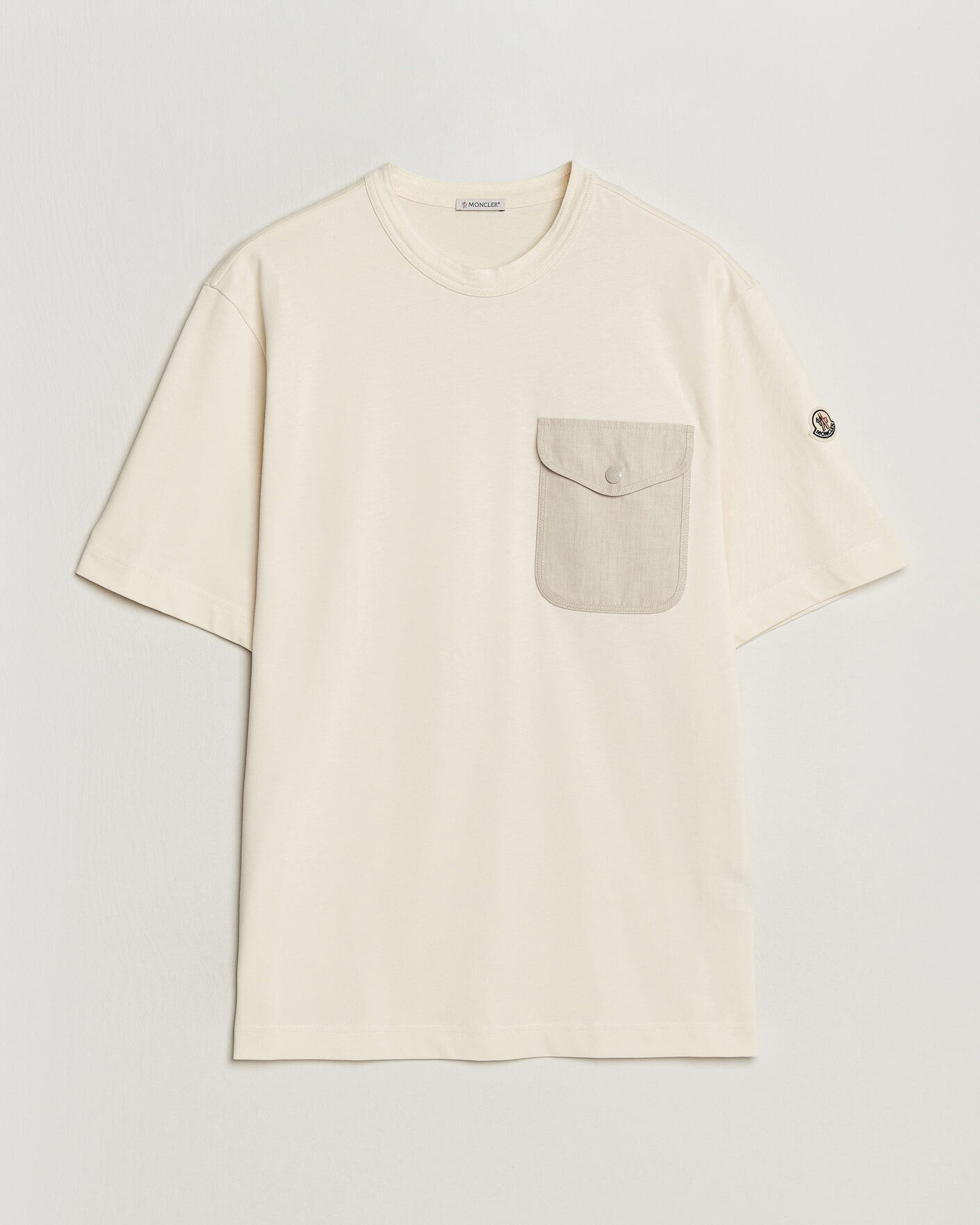 Mies | T-paidat | Moncler | Oversize Pocket T-Shirt Off White