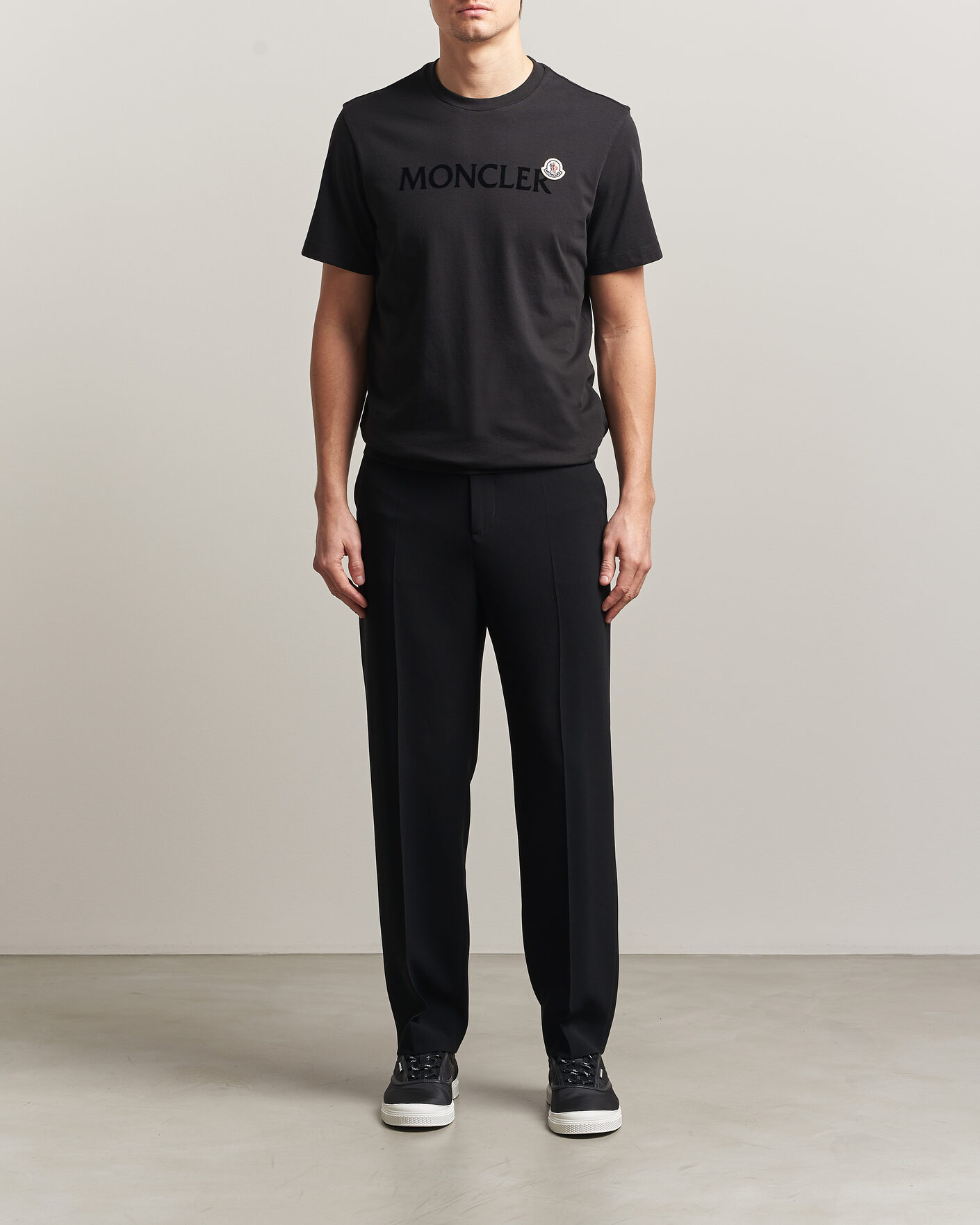 Mies | T-paidat | Moncler | Lettering Logo T-Shirt Black