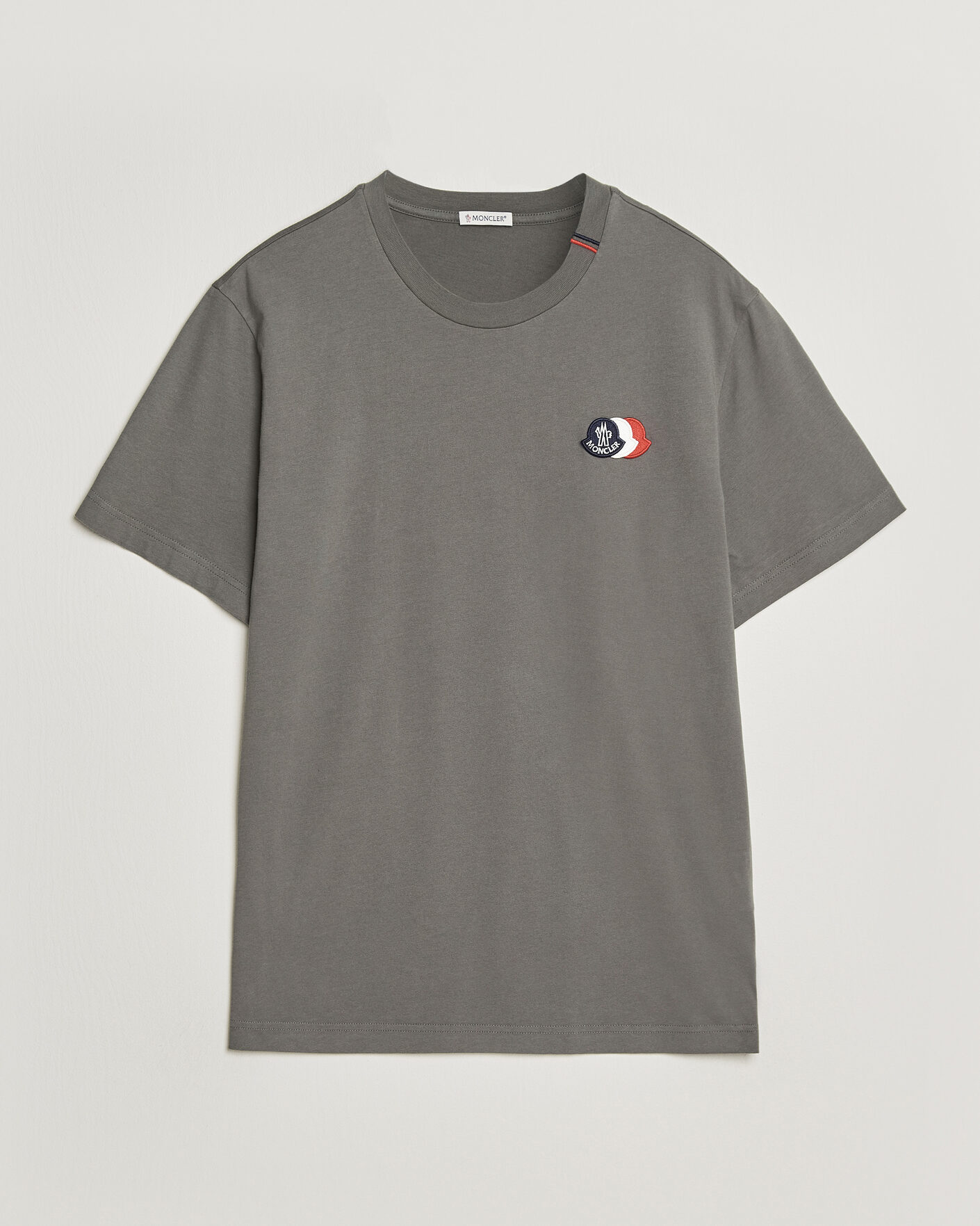 Mies | T-paidat | Moncler | Tricolore Logo T-Shirt Grey