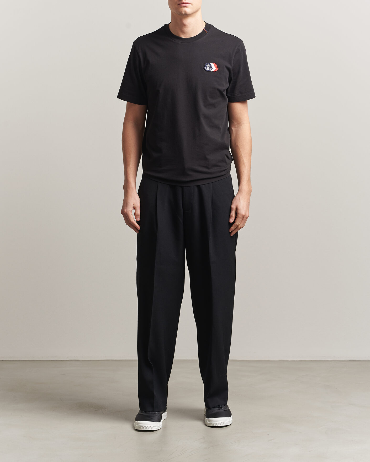 Mies | T-paidat | Moncler | Tricolore Logo T-Shirt Black