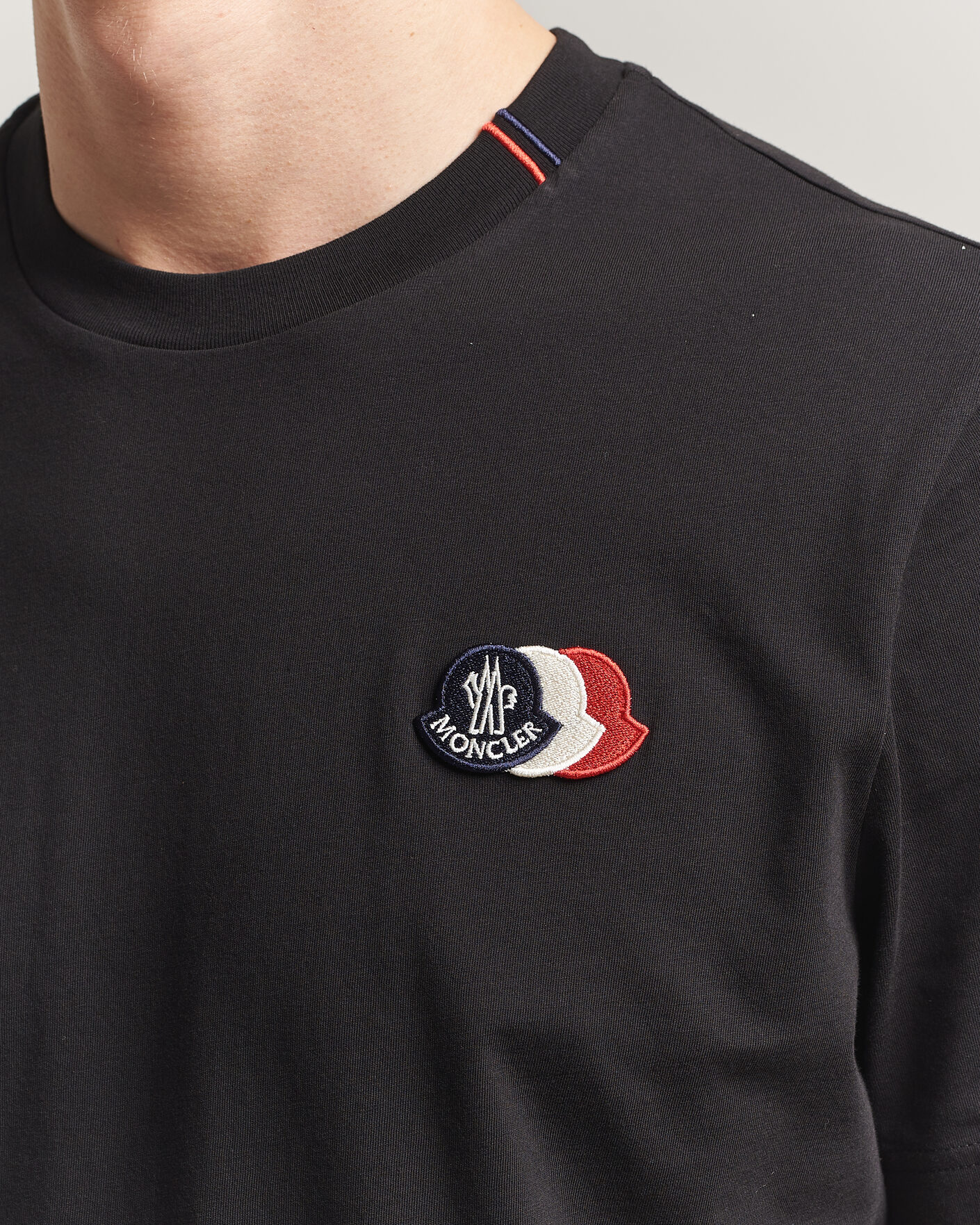 Mies | T-paidat | Moncler | Tricolore Logo T-Shirt Black