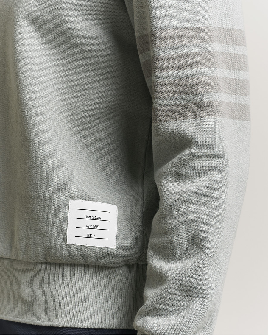 Mies | Puserot | Thom Browne | Overdyed 4-Bar Hoodie Light Grey
