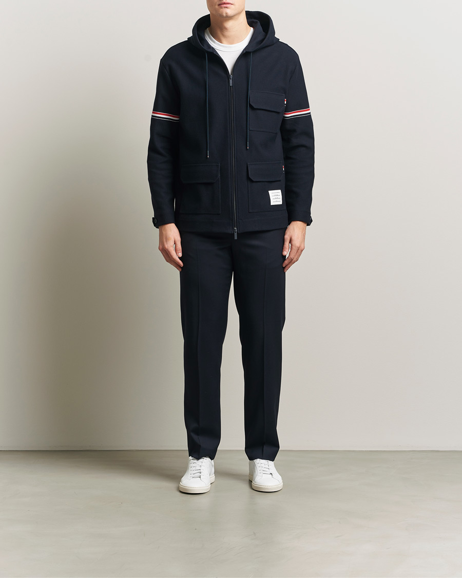 Mies | Takit | Thom Browne | Tech Twill Field Jacket Navy
