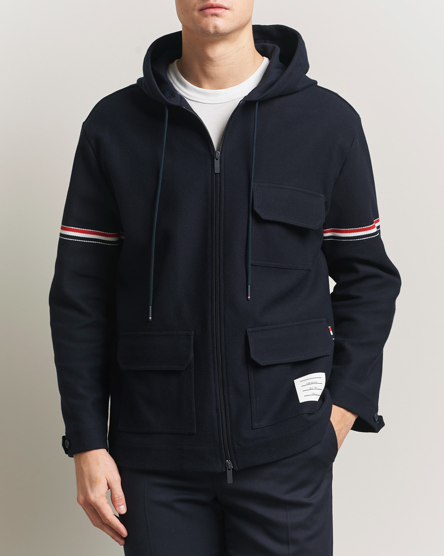 Mies | Takit | Thom Browne | Tech Twill Field Jacket Navy