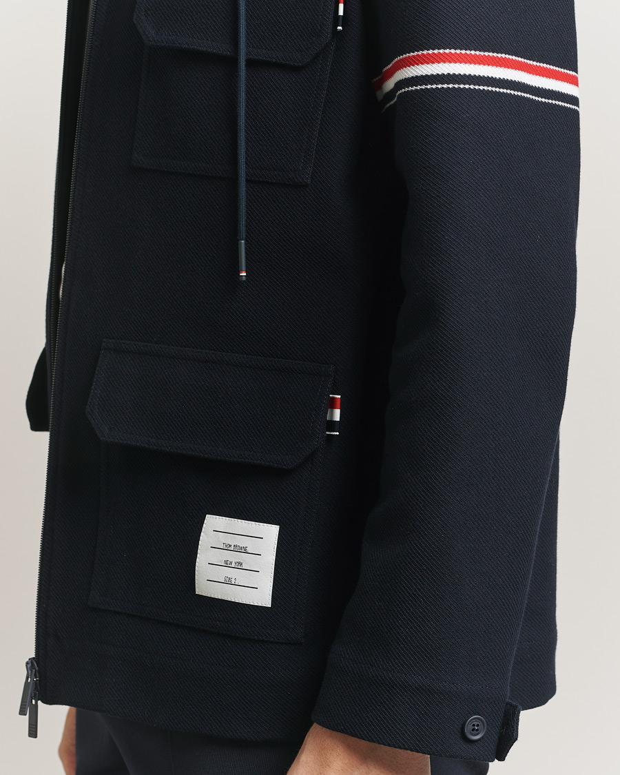 Mies | Takit | Thom Browne | Tech Twill Field Jacket Navy