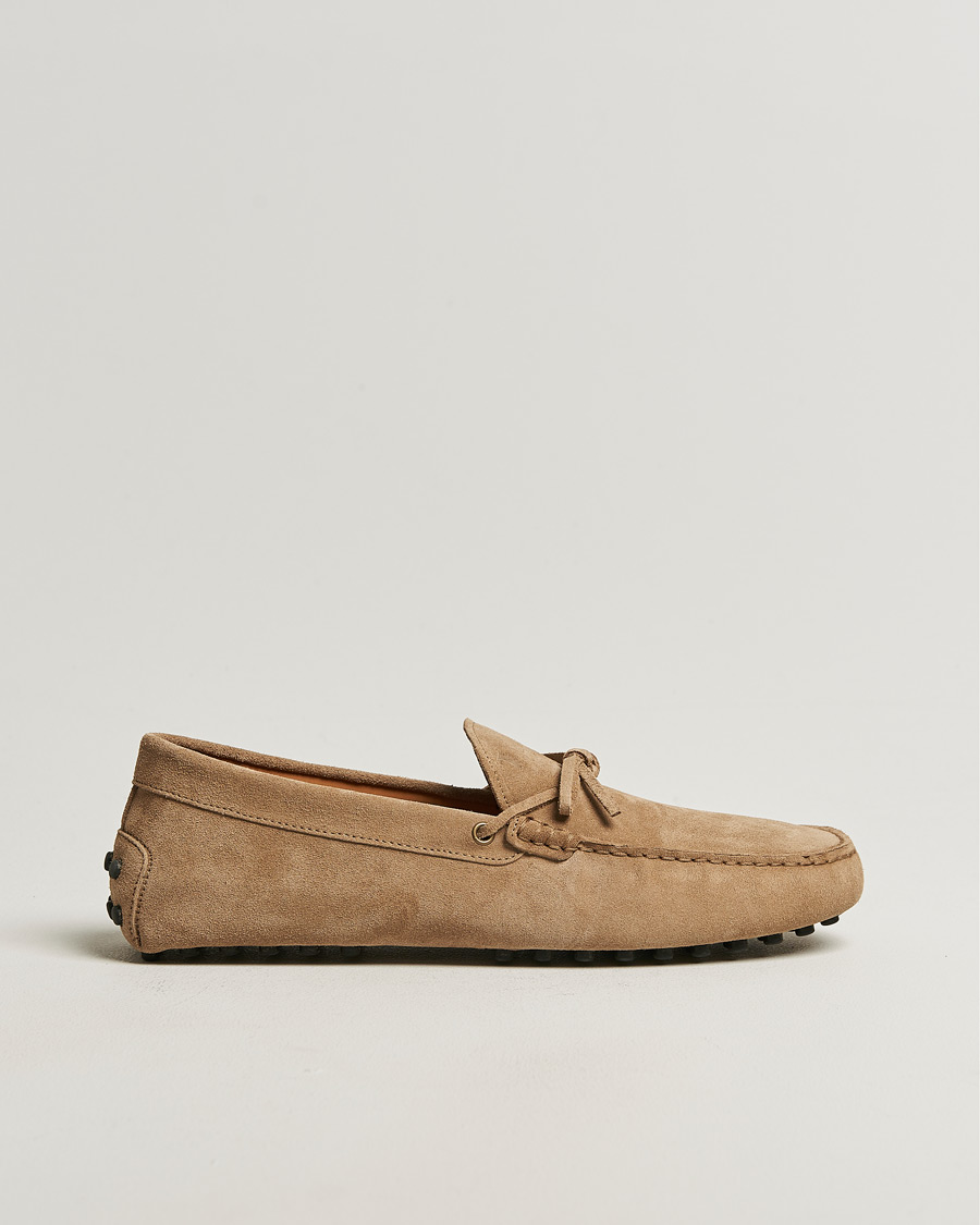Mies | Mokkasiinit | Tod's | Lacetto Gommino Carshoe Beige Suede