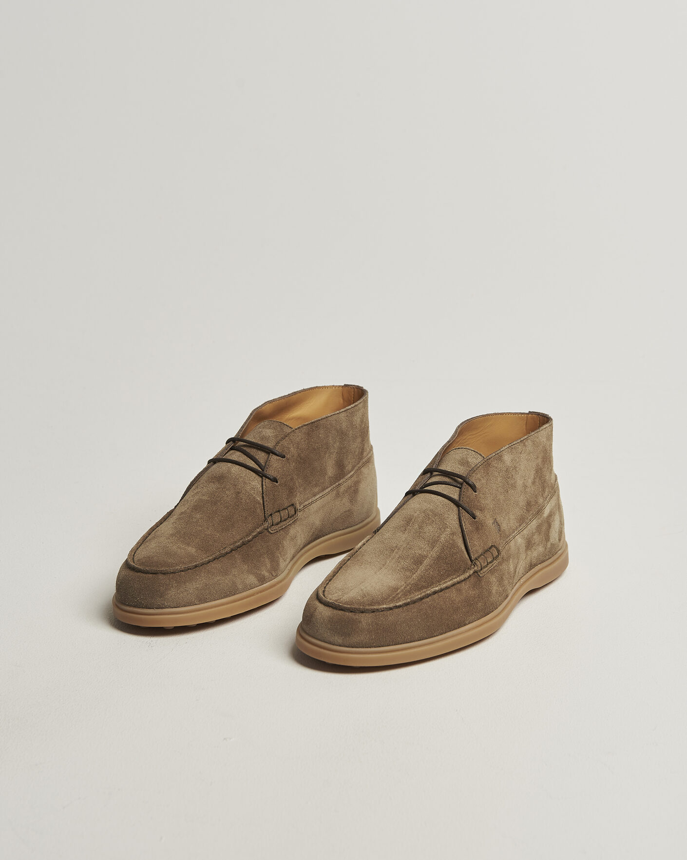 Mies | Purjehduskengät | Tod's | Gomma Leggera Chukka Boots Beige Suede