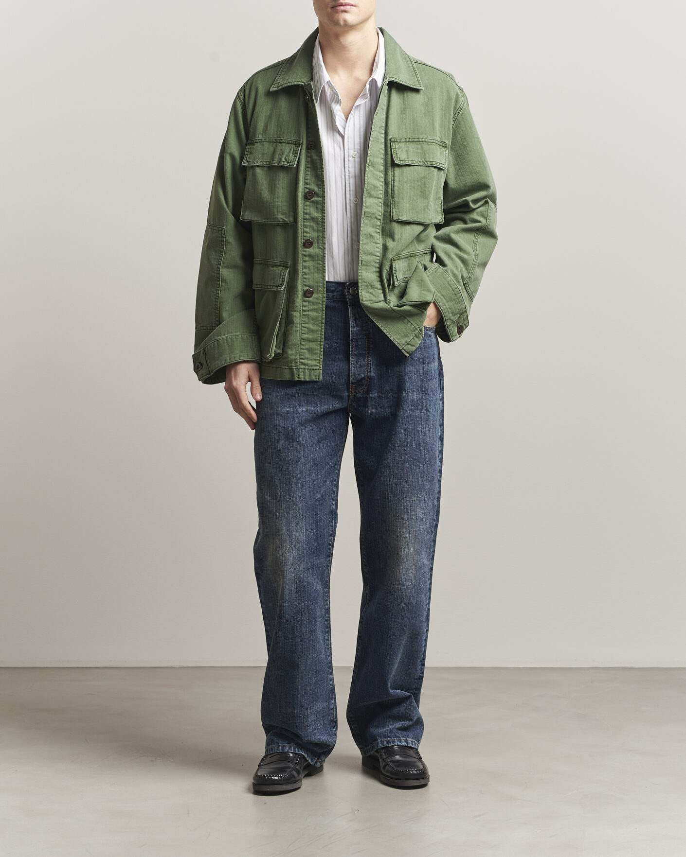 Mies | Farkut | Jeanerica | VM009 Vega Jeans Dark Blue Righe