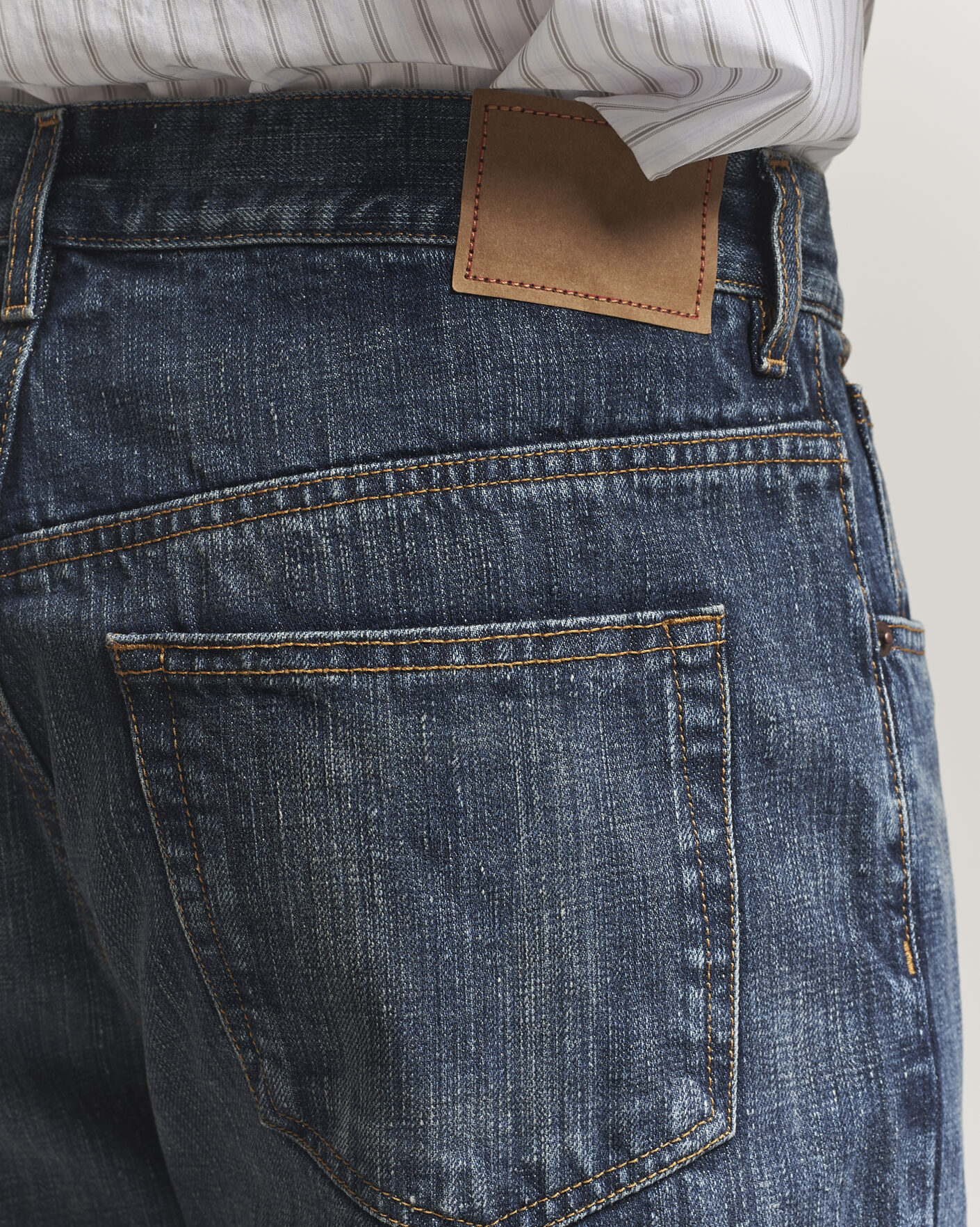 Mies | Farkut | Jeanerica | VM009 Vega Jeans Dark Blue Righe