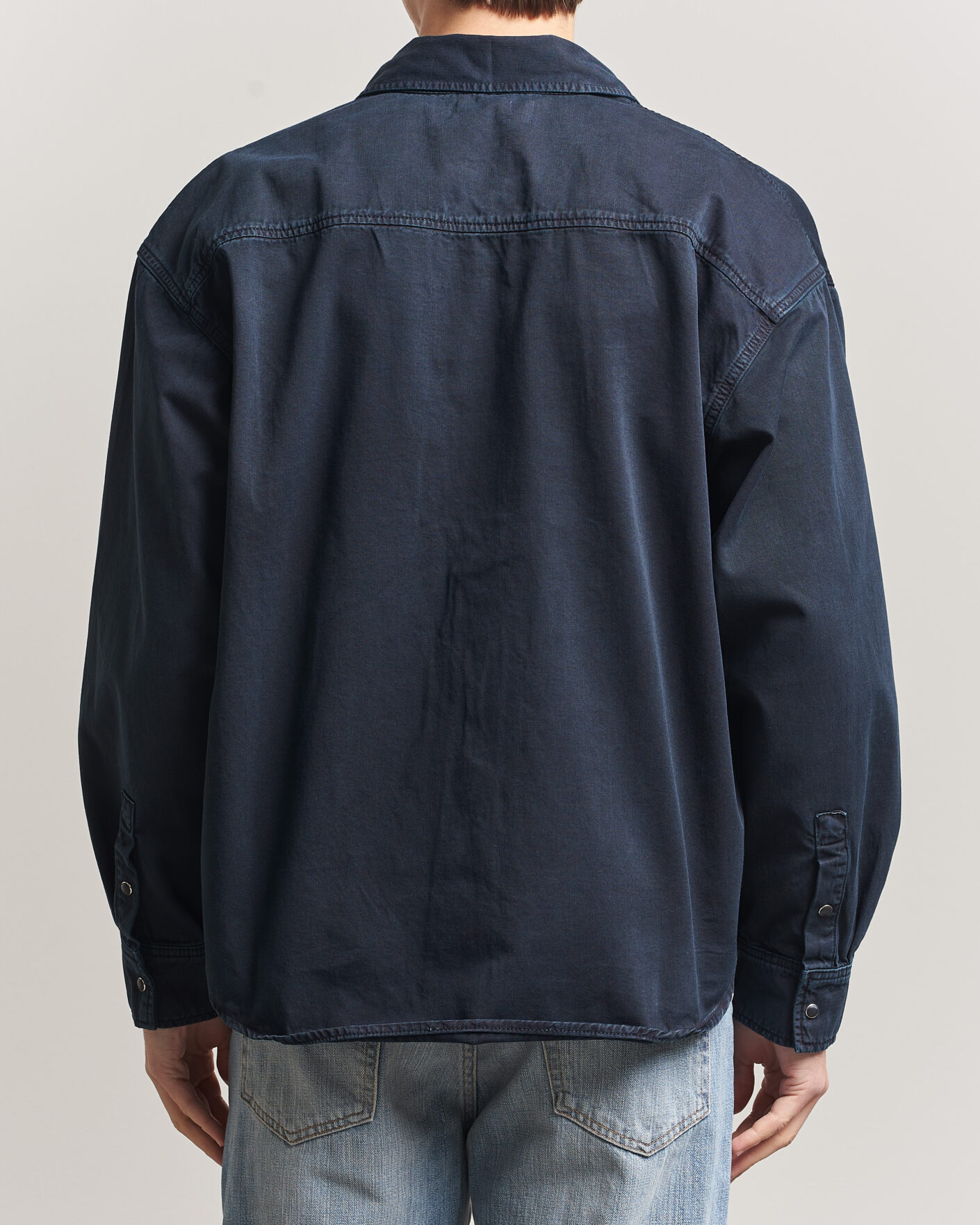 Mies | Kauluspaidat | Jeanerica | André Pocket Overshirt Blue Black
