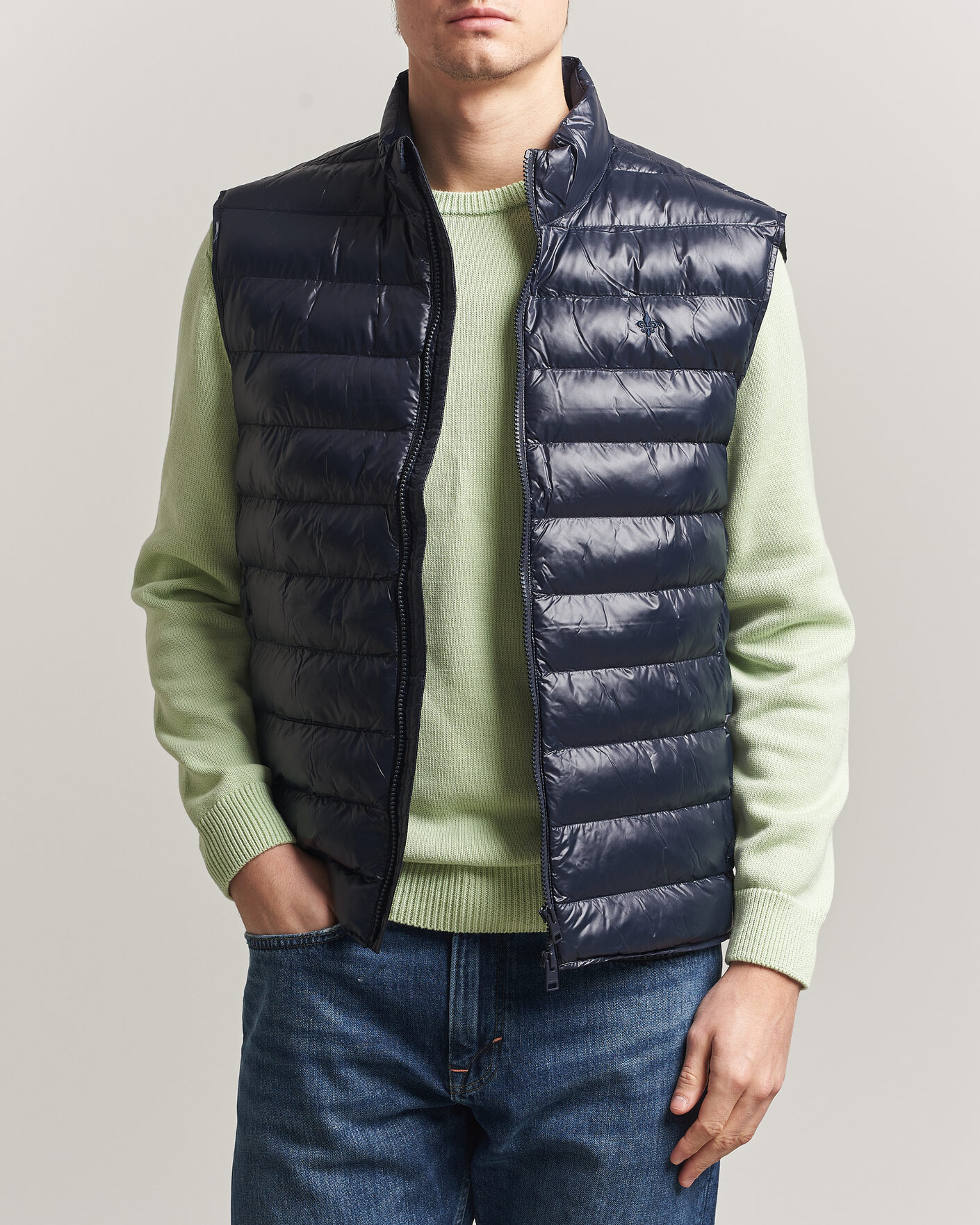 Mies | Ulkoliivit | Morris | Norfolk Liner Vest Glossy Navy