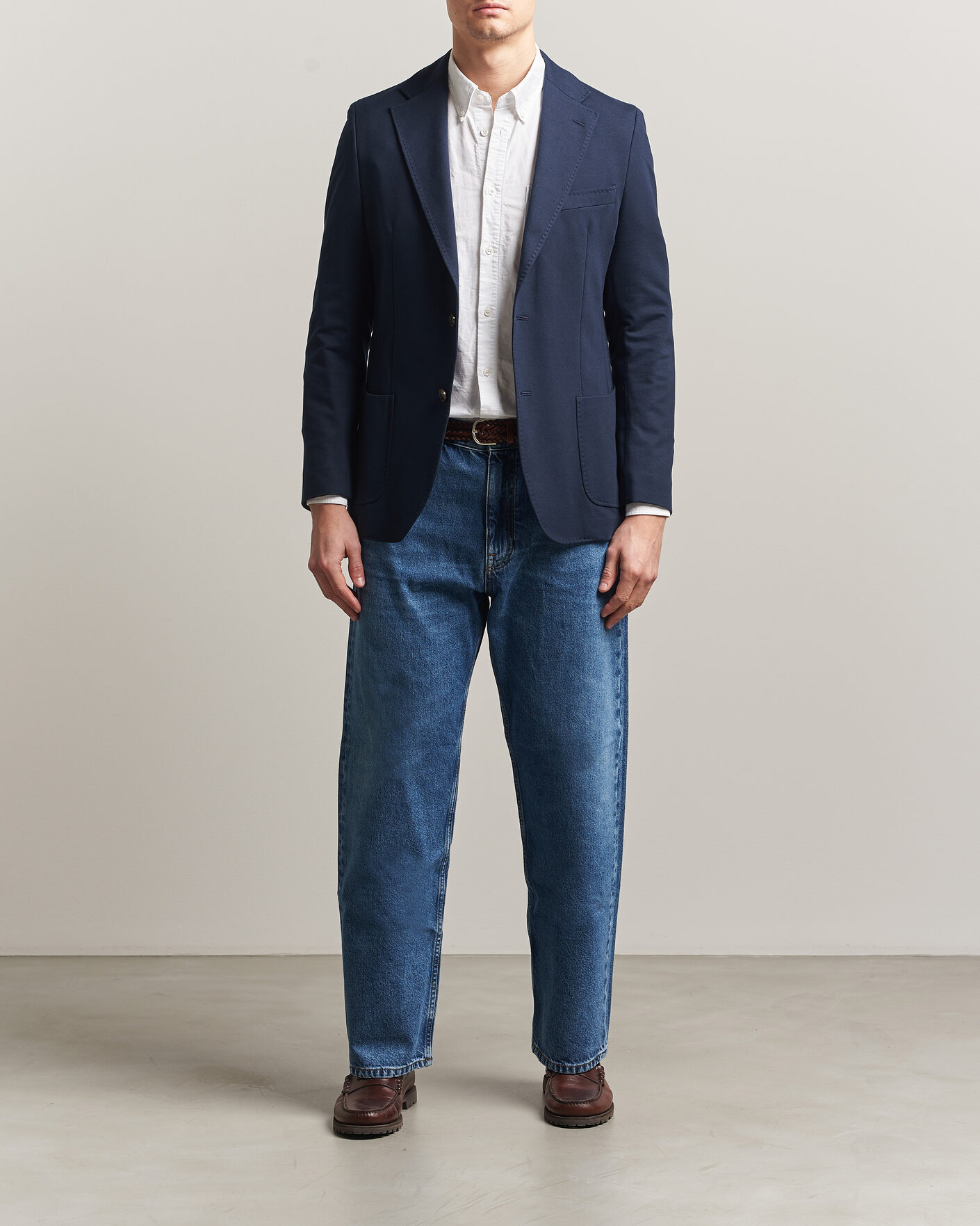 Mies | Pikkutakit | Morris | Cotton Jersey Blazer Navy