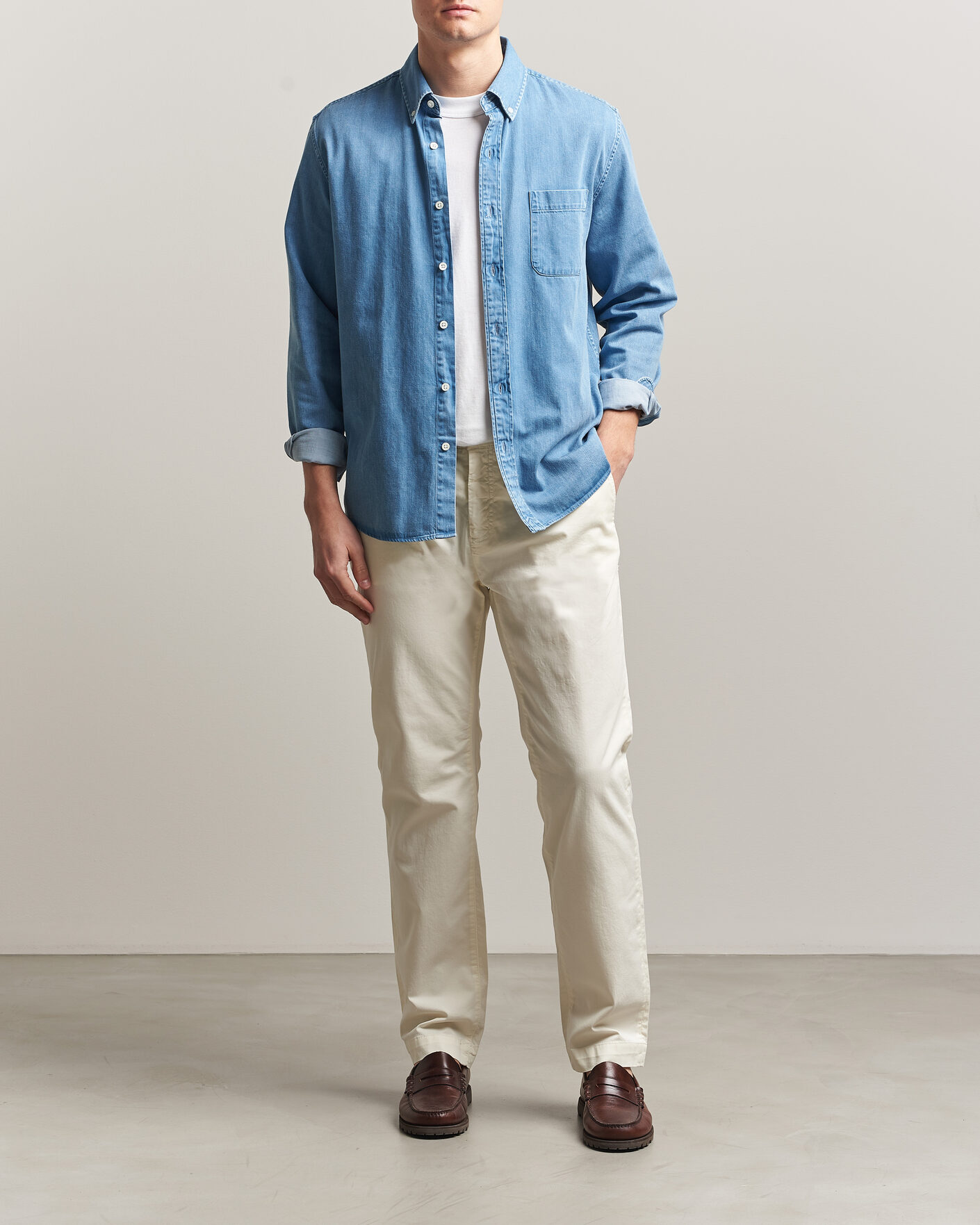 Mies | Housut | Morris | Jeffrey Summer Chinos Off White