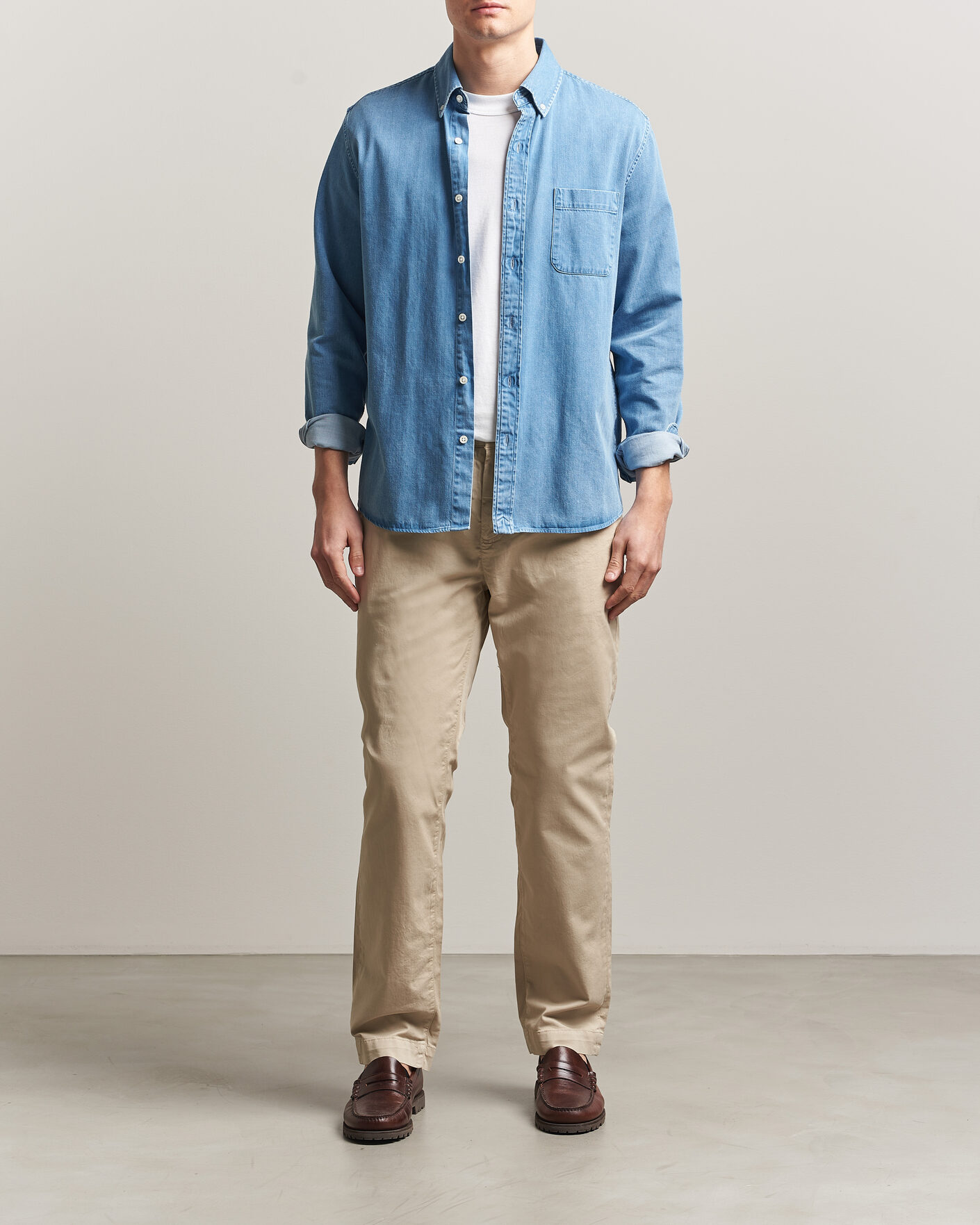 Mies | Housut | Morris | Jeffrey Summer Chinos Khaki