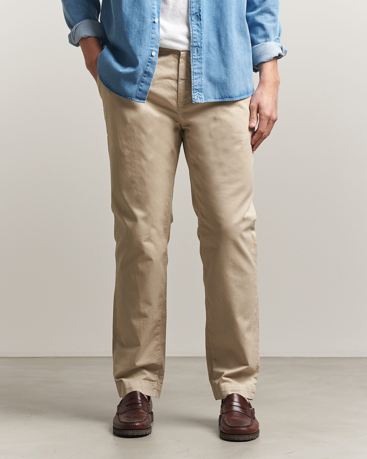 Mies | Housut | Morris | Jeffrey Summer Chinos Khaki