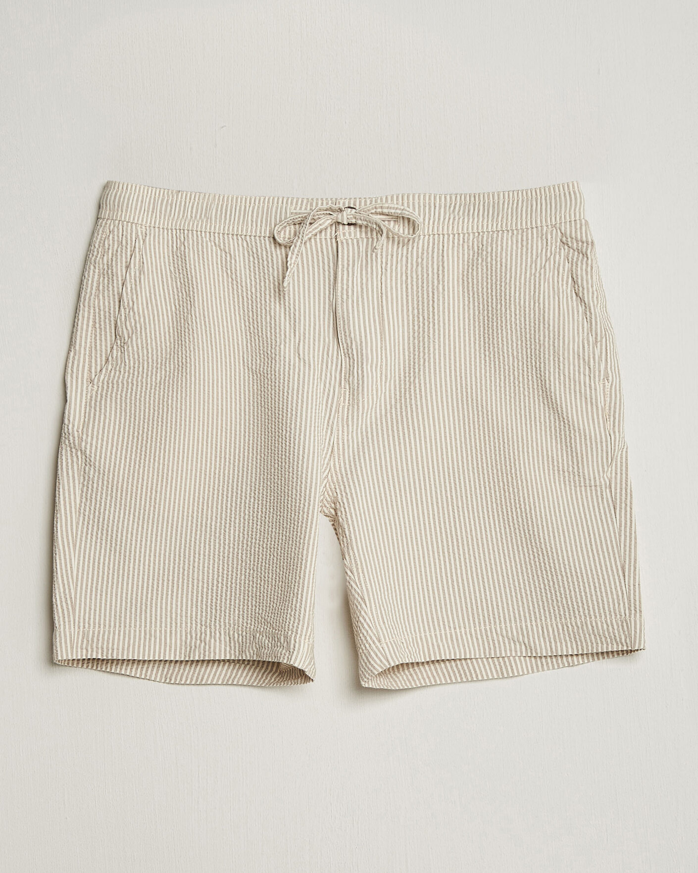 Mies | Shortsit | Morris | Fenix Seersucker Shorts Khaki