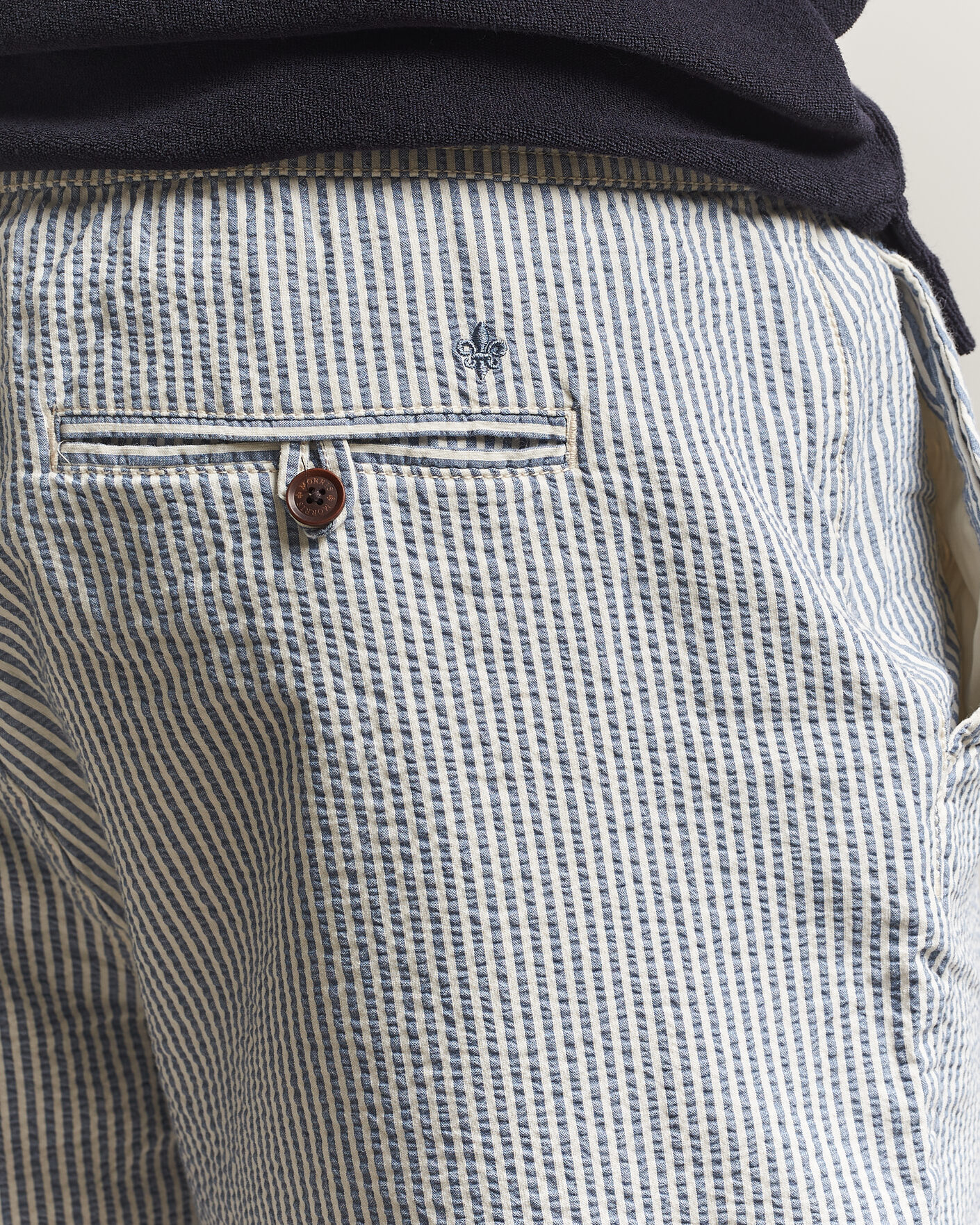Mies | Shortsit | Morris | Fenix Seersucker Shorts Light Blue