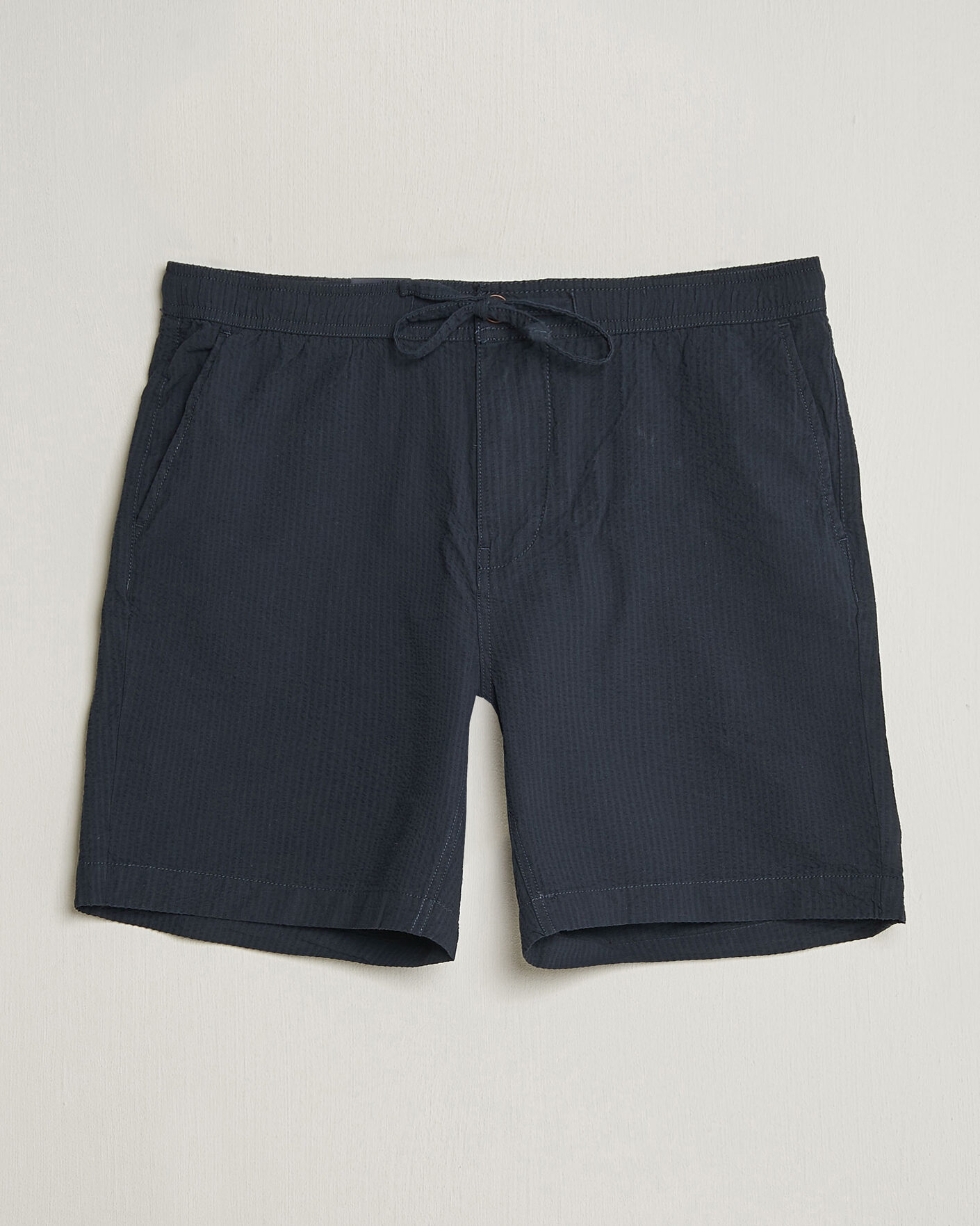 Mies | Shortsit | Morris | Fenix Seersucker Shorts Dark Blue
