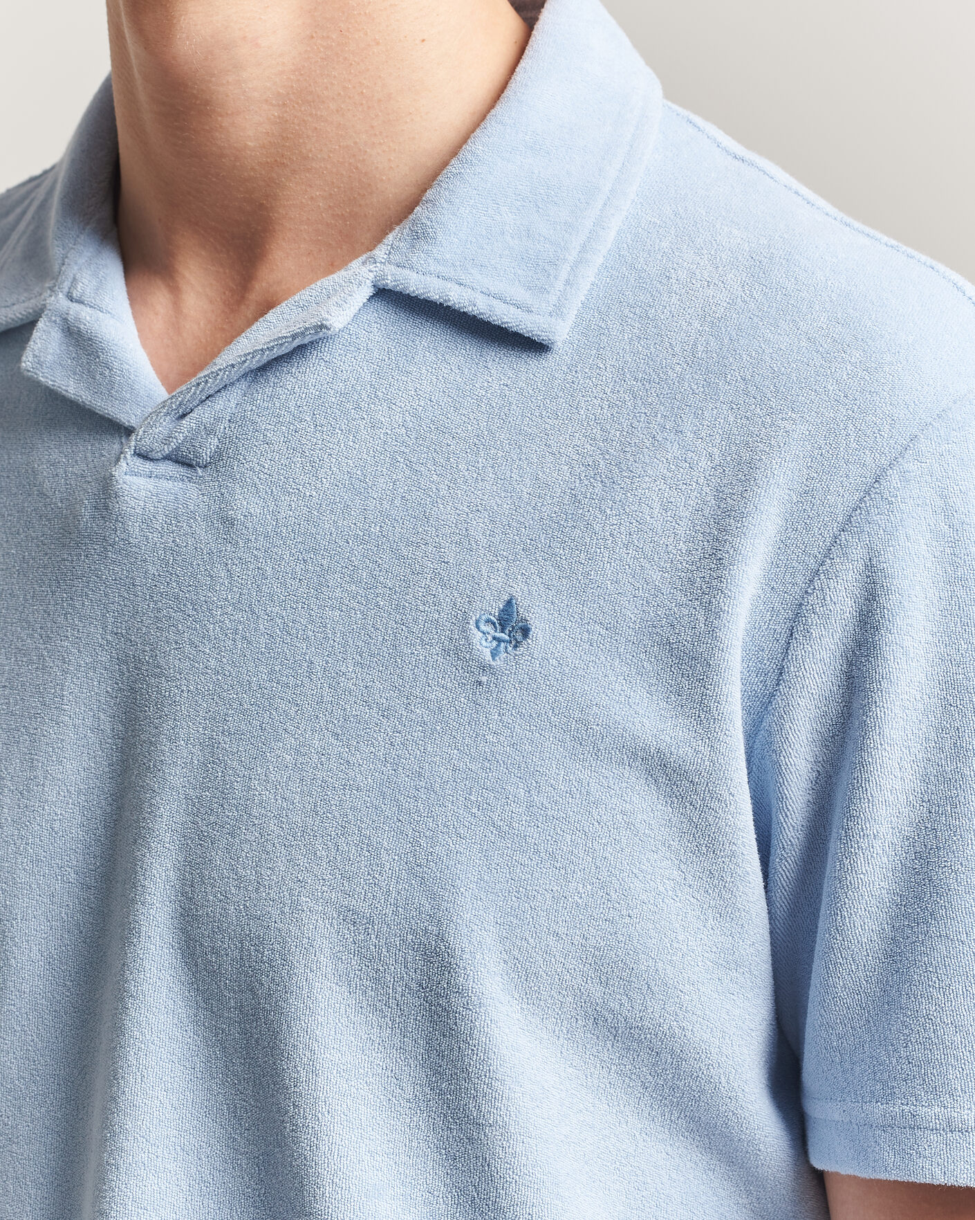 Mies | Pikeet | Morris | Delon Terry Shirt Light Blue
