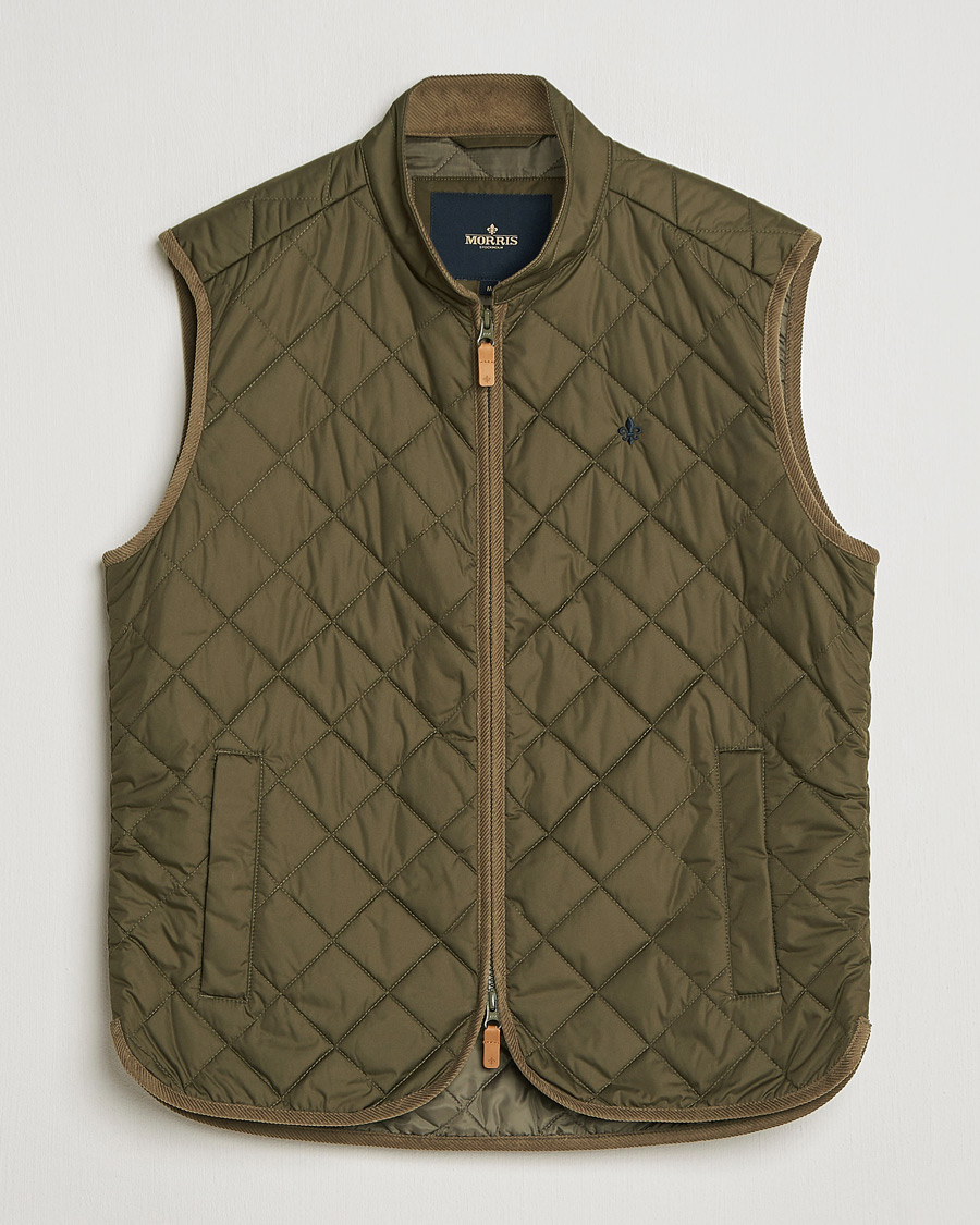 Mies | Ulkoliivit | Morris | Teddy Quilted Vest Green