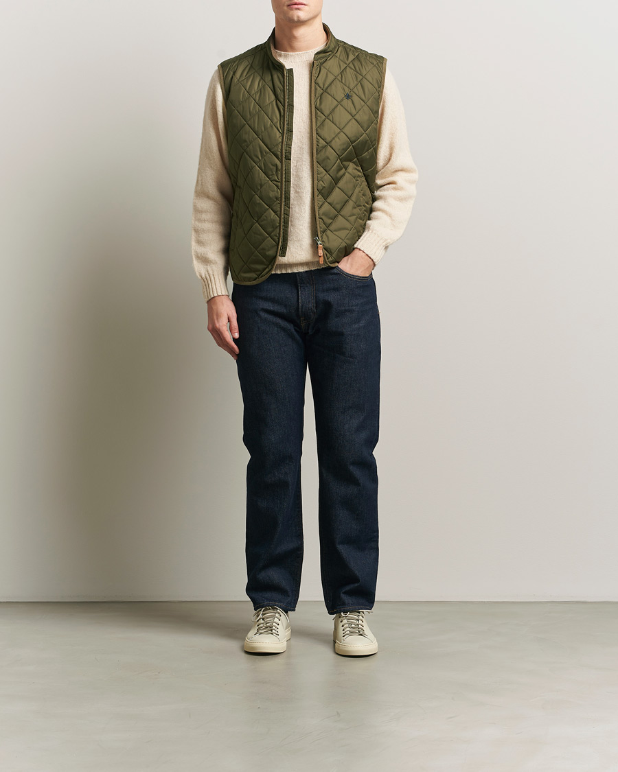 Mies | Ulkoliivit | Morris | Teddy Quilted Vest Green