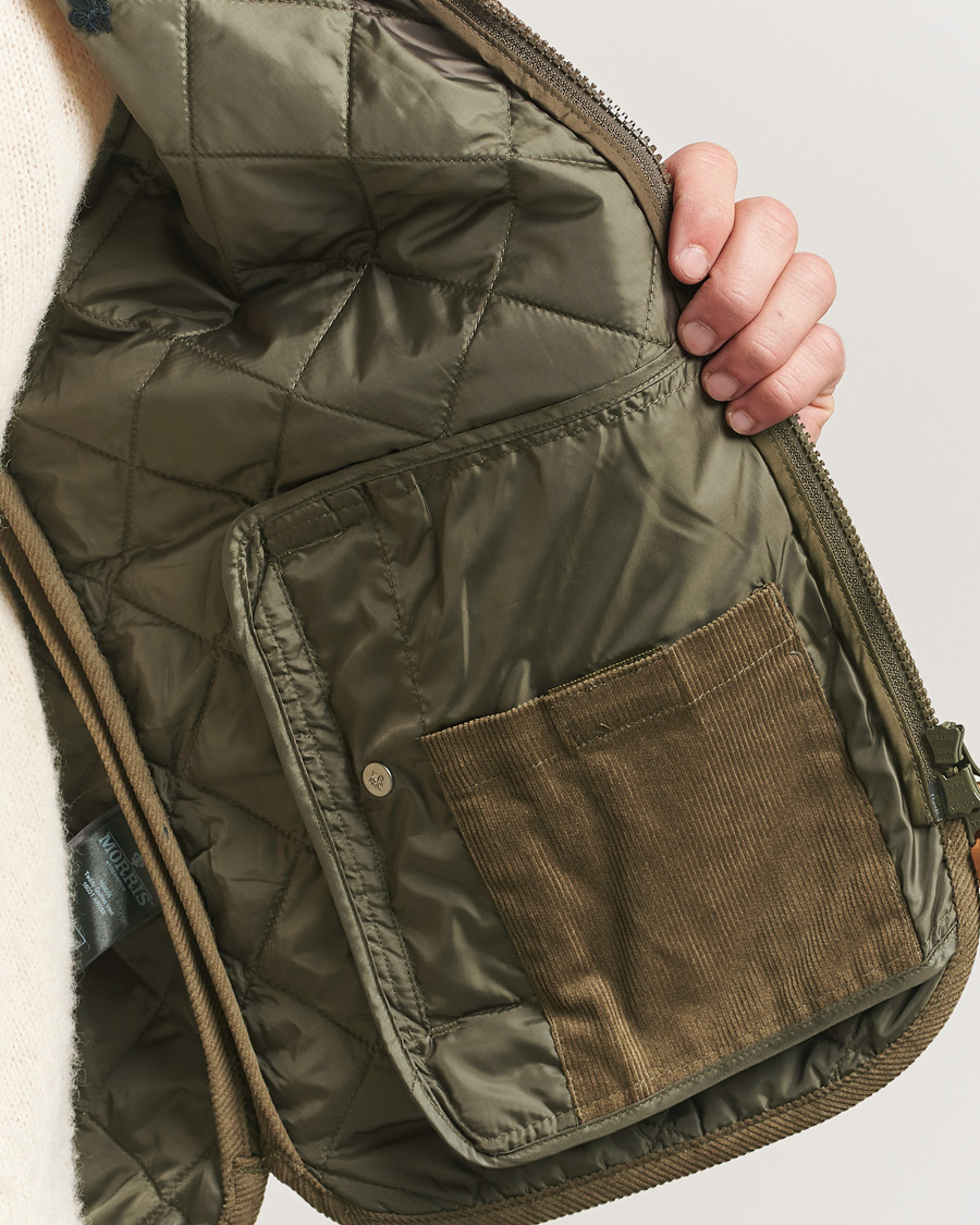Mies | Ulkoliivit | Morris | Teddy Quilted Vest Green