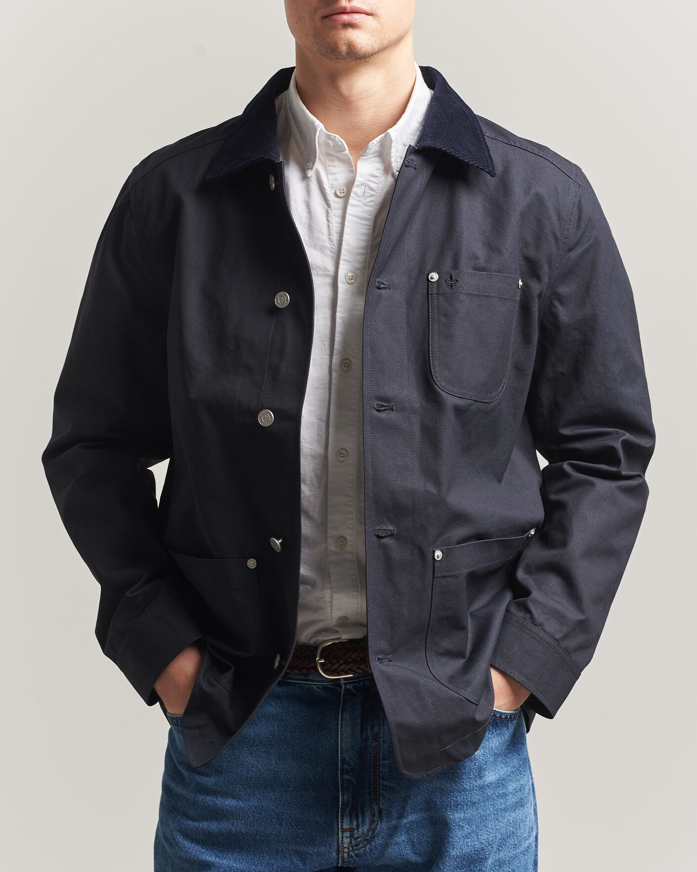 Mies | Takit | Morris | Belmont Wax Shirt Jacket Navy