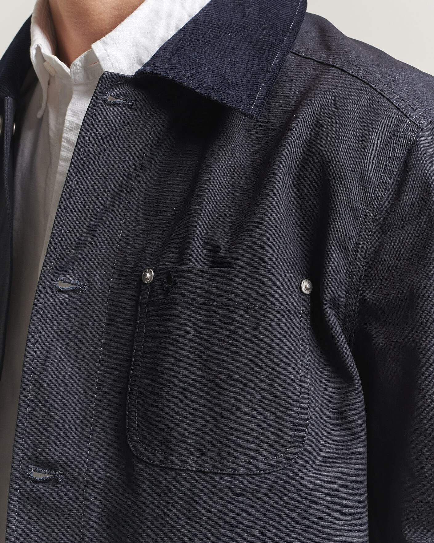 Mies | Takit | Morris | Belmont Wax Shirt Jacket Navy