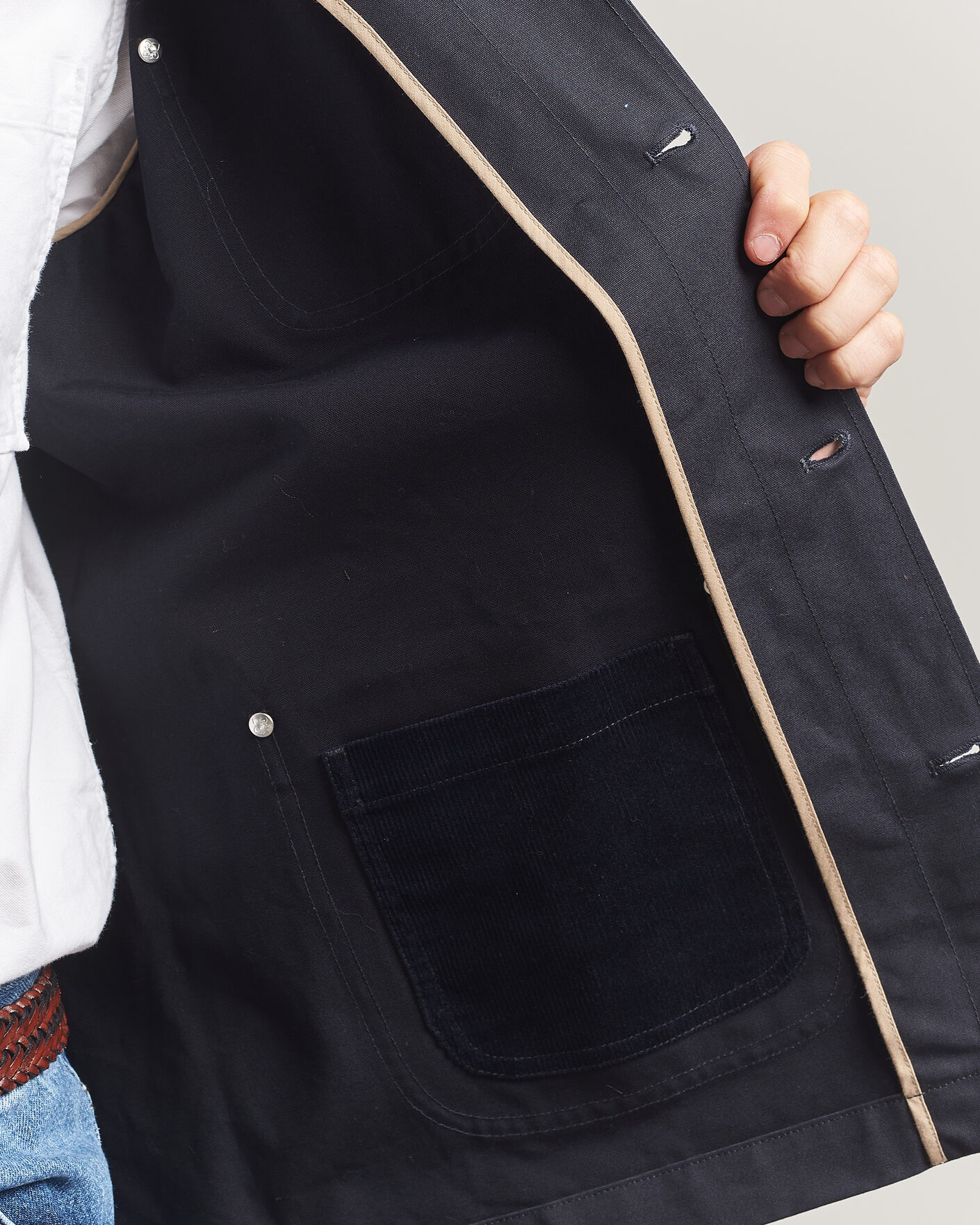 Mies | Takit | Morris | Belmont Wax Shirt Jacket Navy