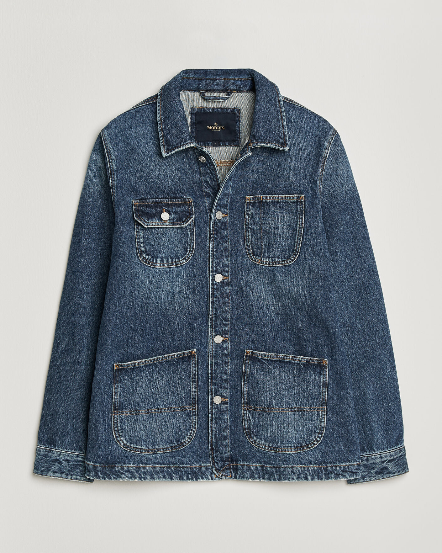 Mies | Takit | Morris | Denim Shirt Jacket Blue