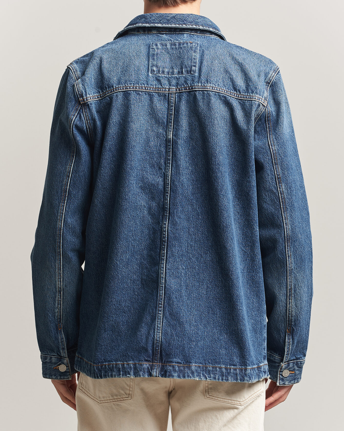 Mies | Takit | Morris | Denim Shirt Jacket Blue