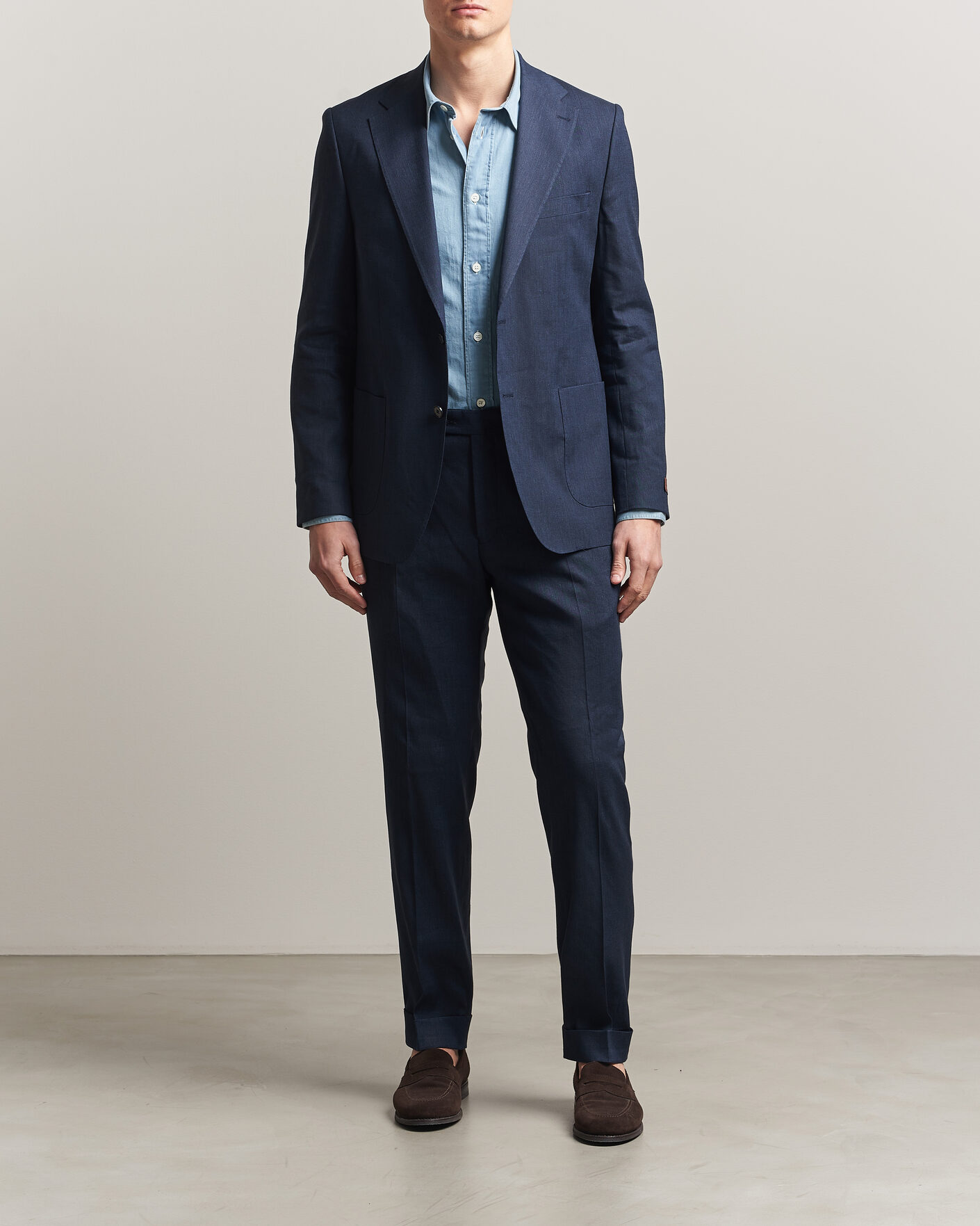 Mies | Pikkutakit | Morris | Linen Suit Blazer Navy