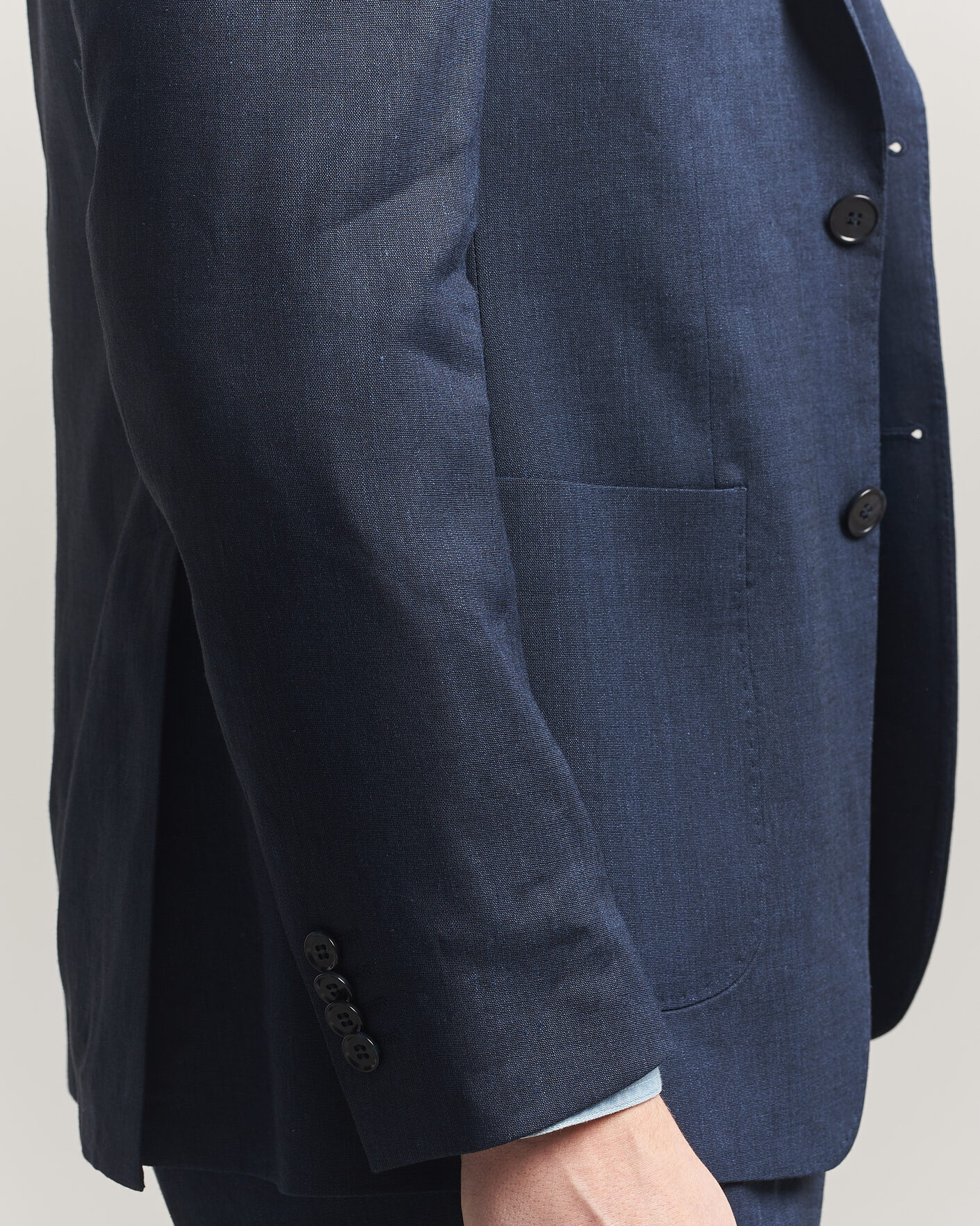 Mies | Pikkutakit | Morris | Linen Suit Blazer Navy