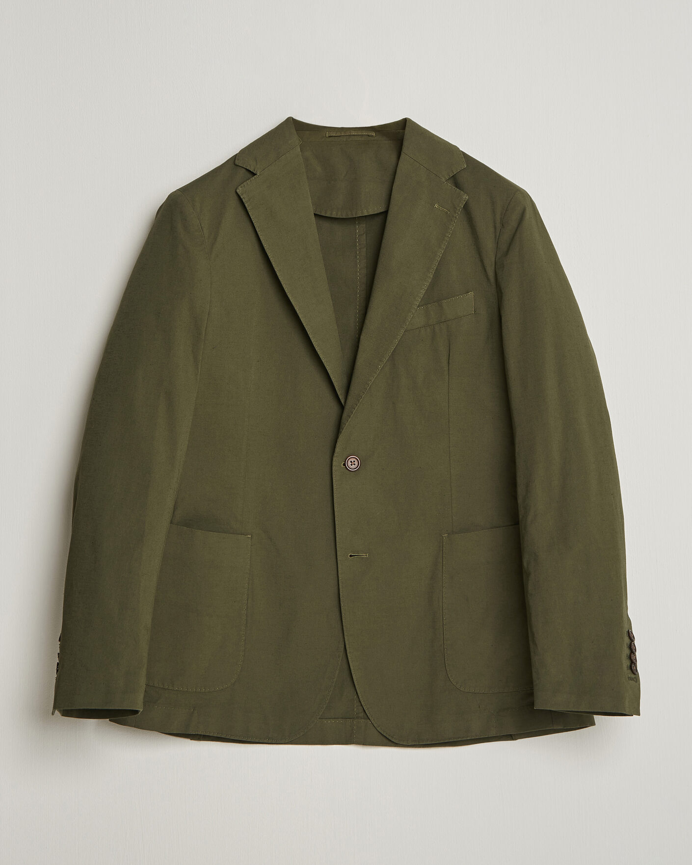 Mies | Pikkutakit | Morris | Washed Cotton Suit Blazer Olive
