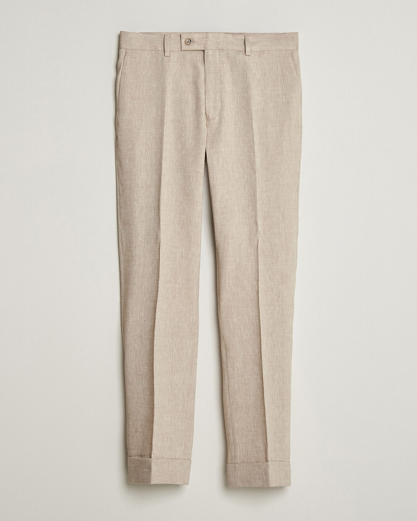 Mies | Housut | Morris | Jack Linen Trousers Khaki