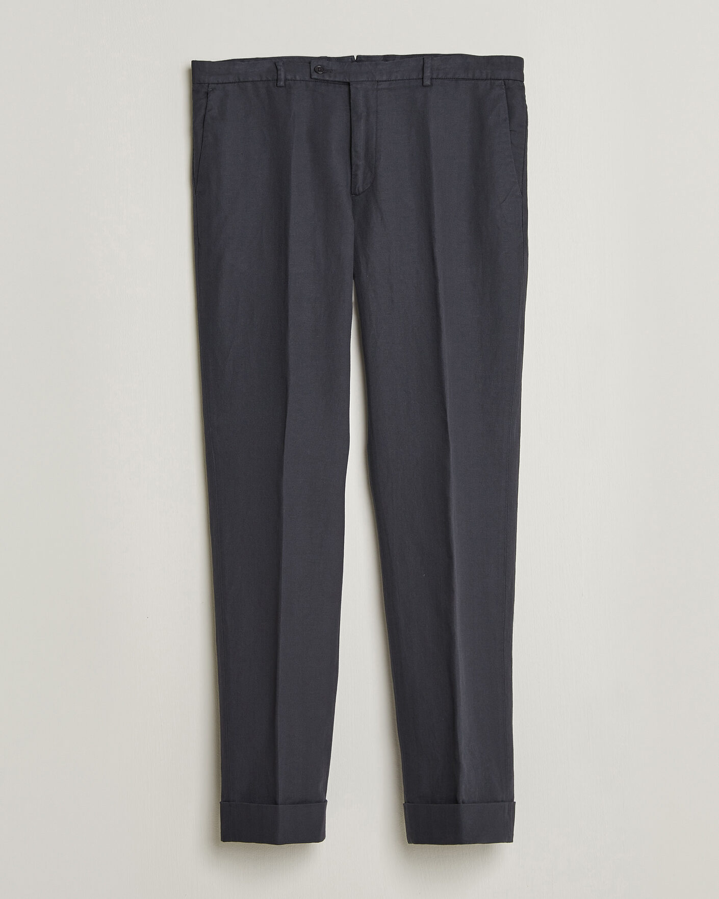 Mies | Housut | Morris | Jack Herringbone Cotton Trousers Blue