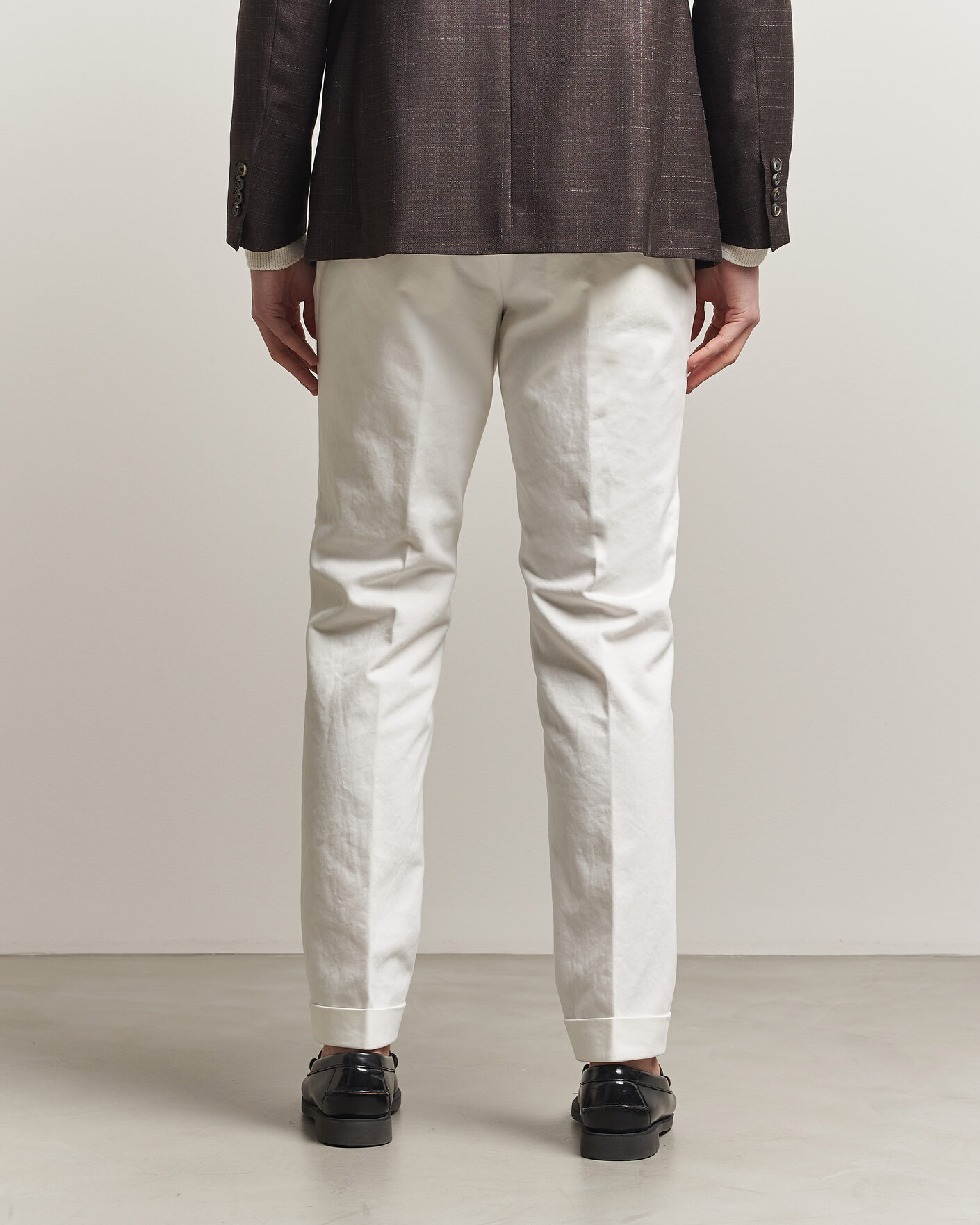 Mies | Housut | Morris | Jack Cotton Trousers Off White