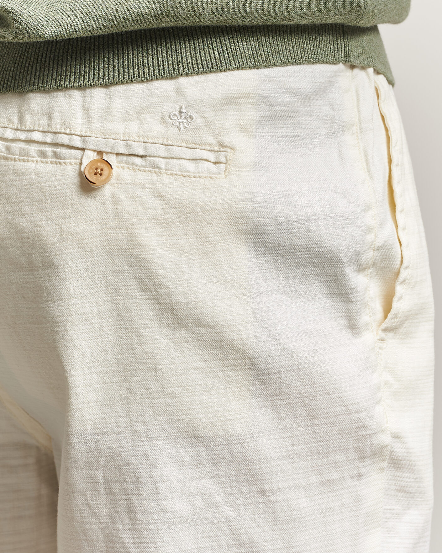Mies | Housut | Morris | Fenix Linen Trousers Off White