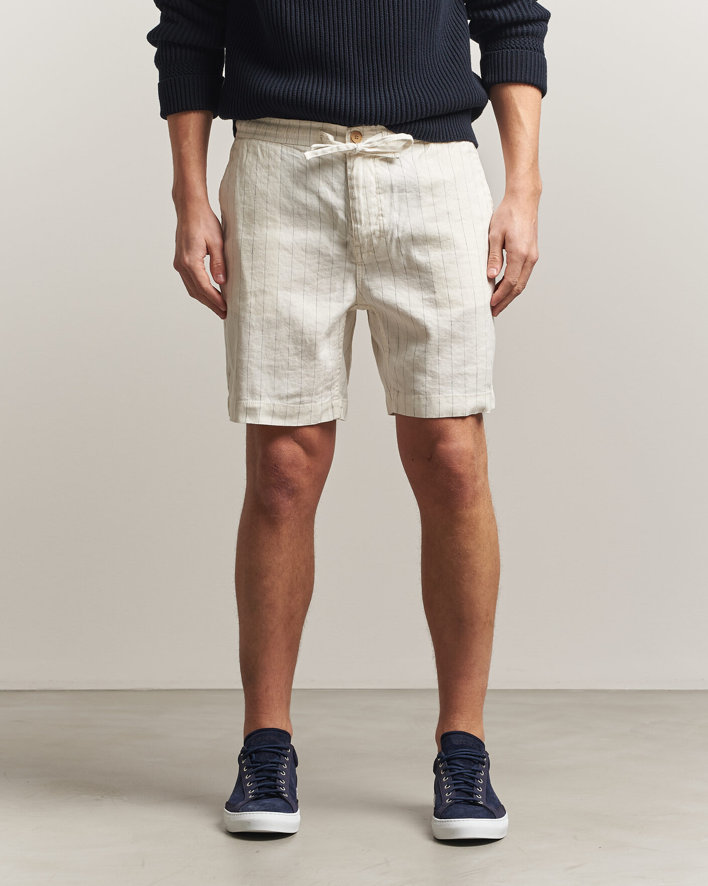 Mies | Shortsit | Morris | Fenix Linen Shorts Beige