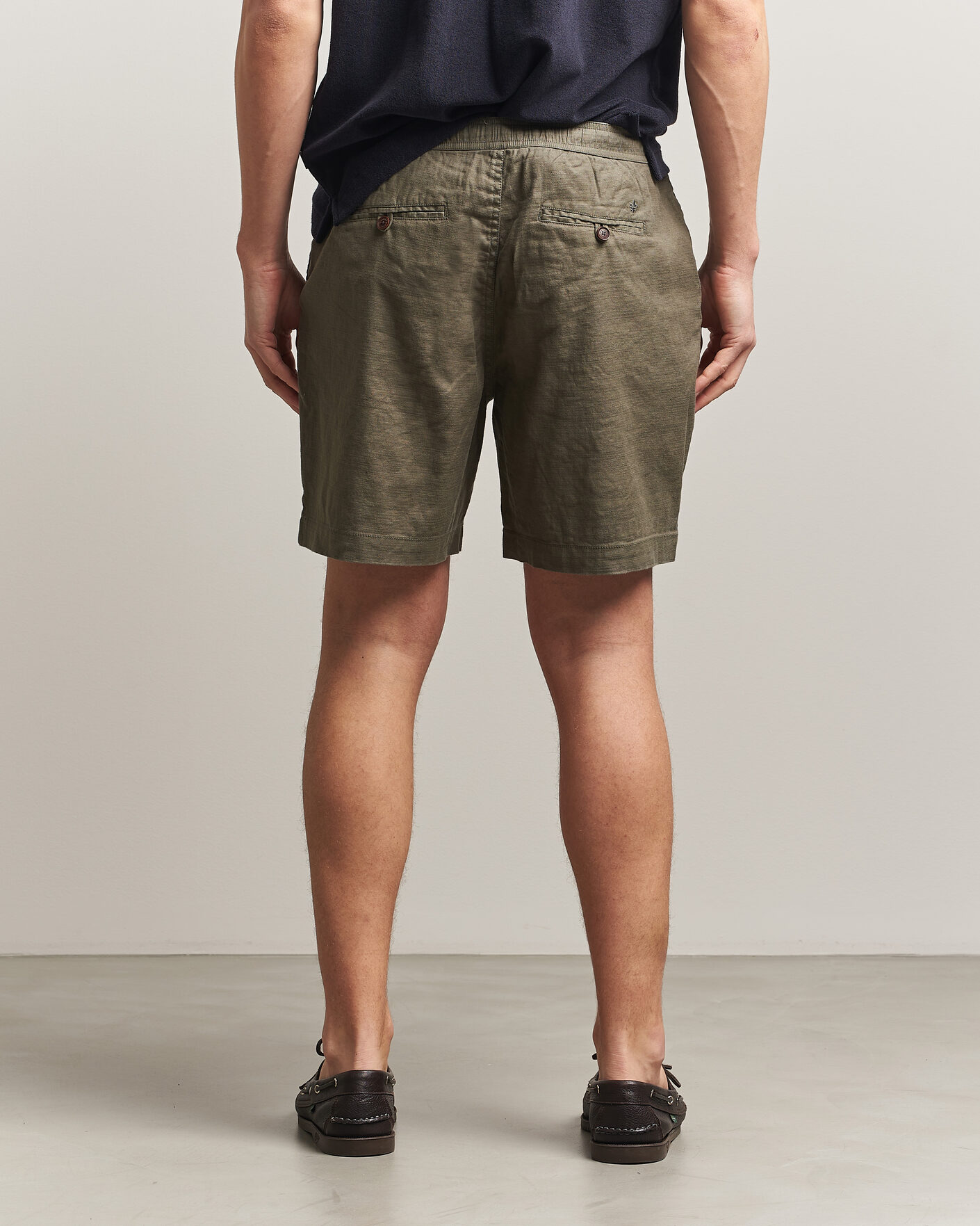 Mies | Shortsit | Morris | Fenix Linen Shorts Olive