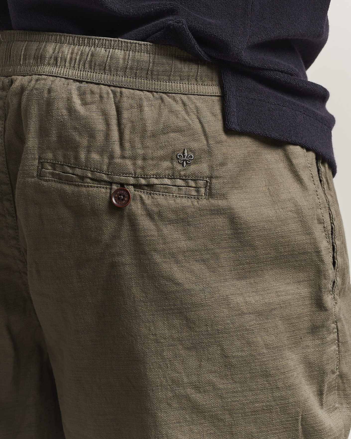 Mies | Shortsit | Morris | Fenix Linen Shorts Olive