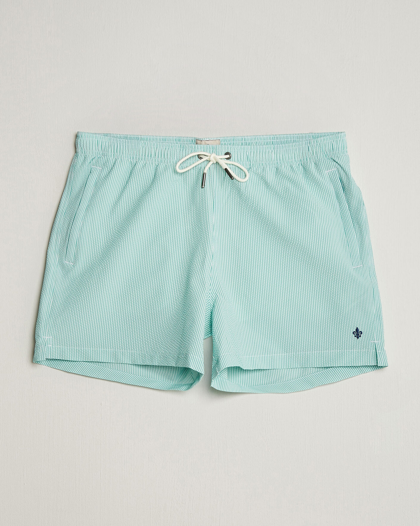 Mies | Uimahousut | Morris | Seersucker Bathing Trunks Green