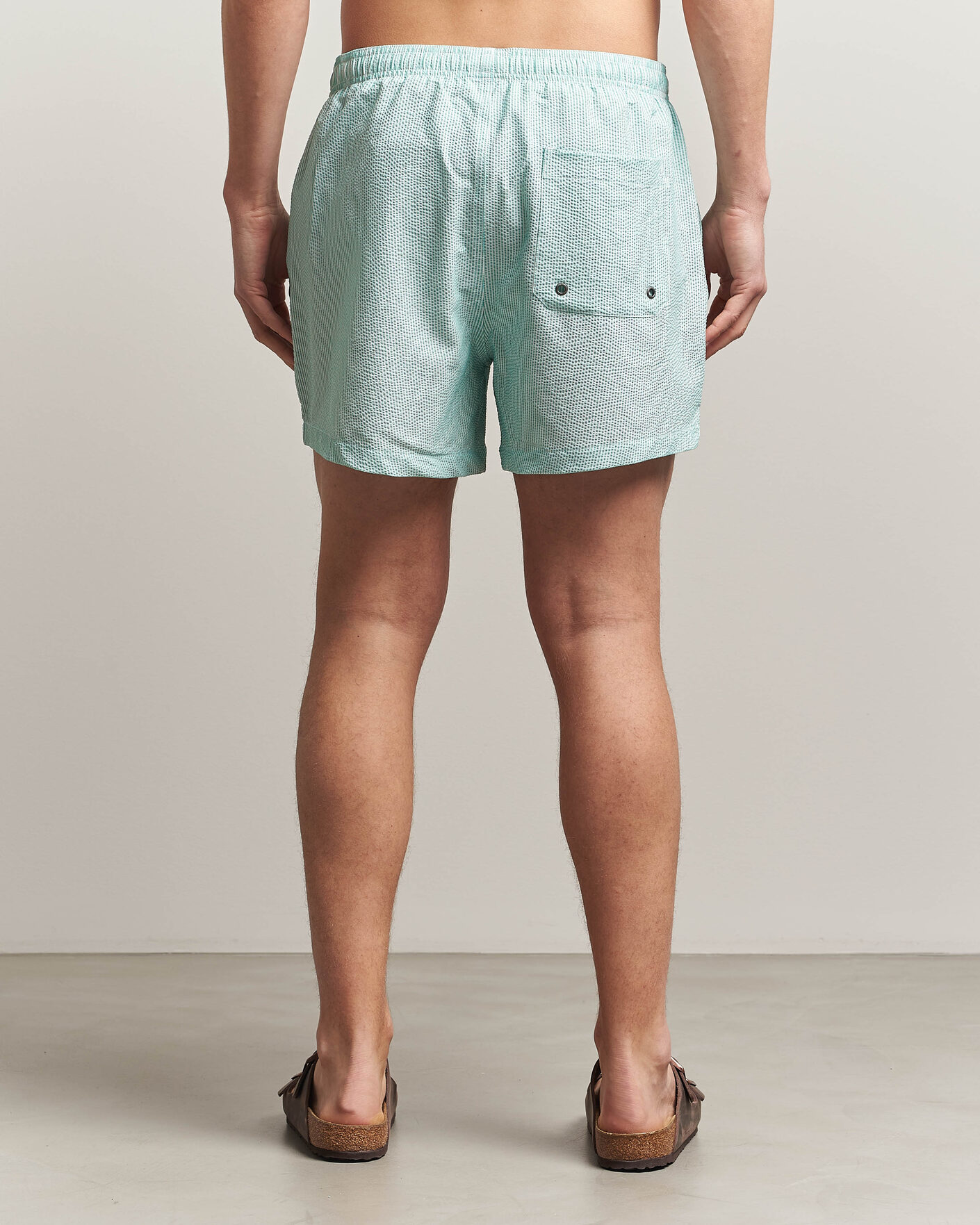 Mies | Uimahousut | Morris | Seersucker Bathing Trunks Green