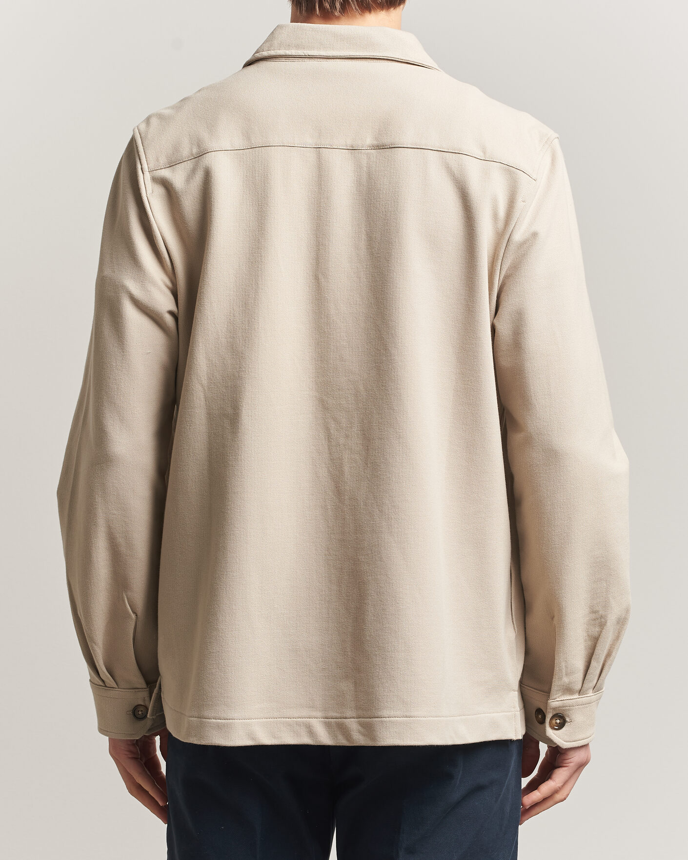 Mies | Kauluspaidat | Morris | Andrew Jersey Overshirt Khaki
