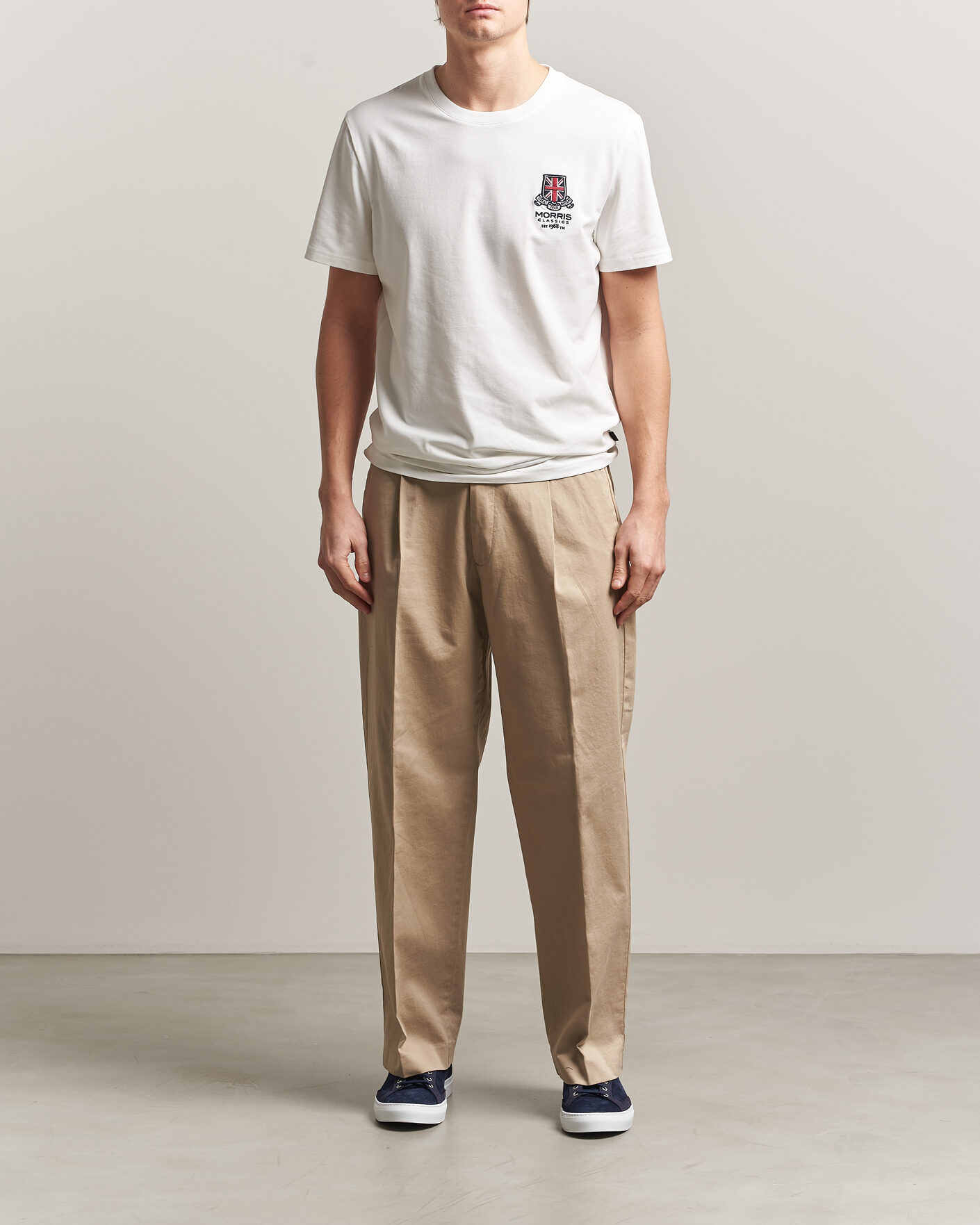 Mies | T-paidat | Morris | Barton T-Shirt Off White